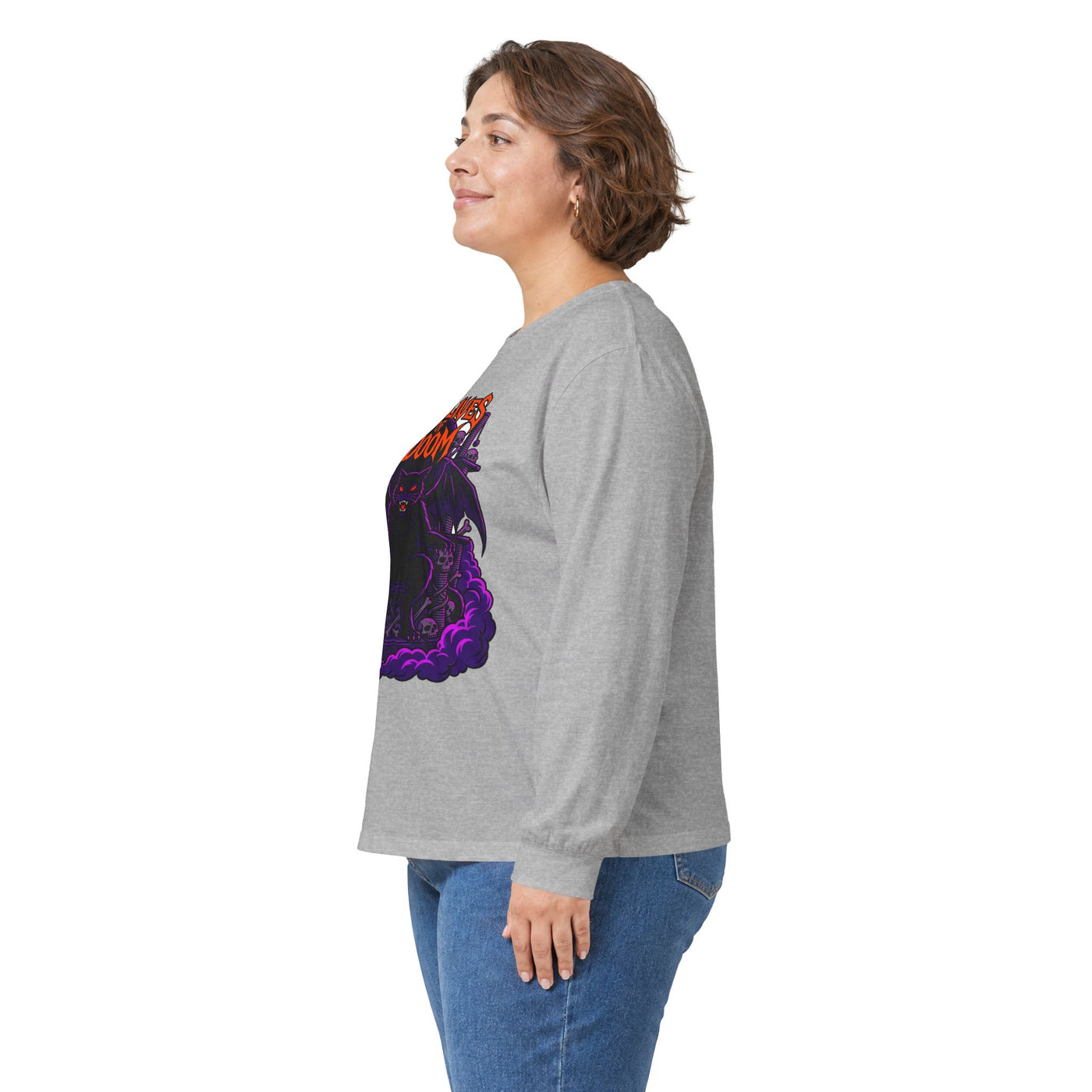 Feline of the Abyss Gothic Metal Long Sleeve
