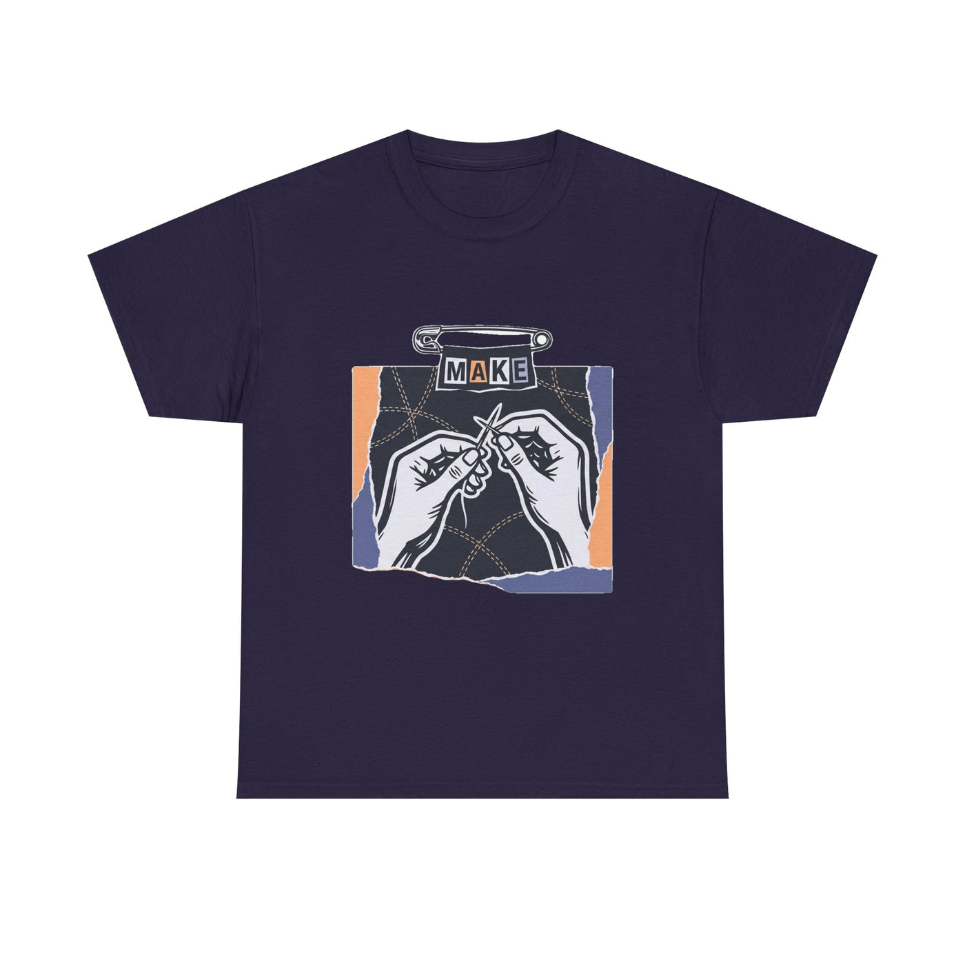 Mended By Hand Navy Graphic Tee