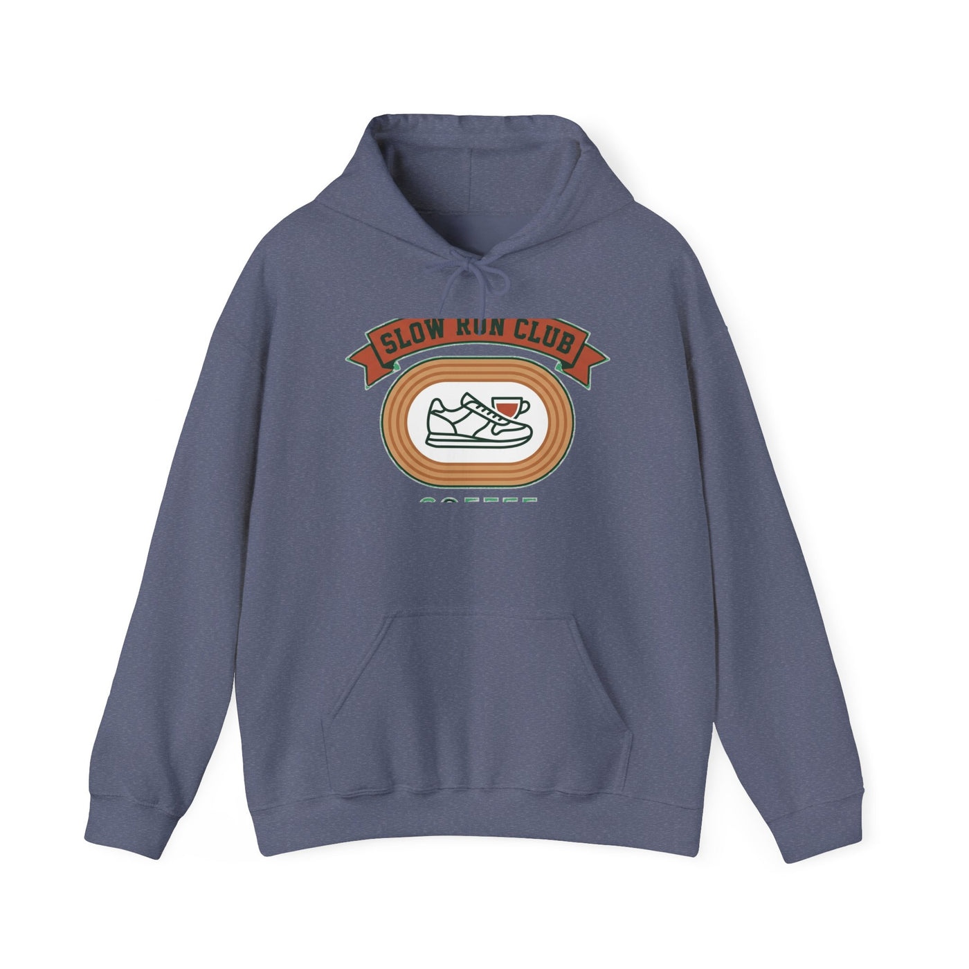 Retro Slow Run Coffee Crest Hoodie