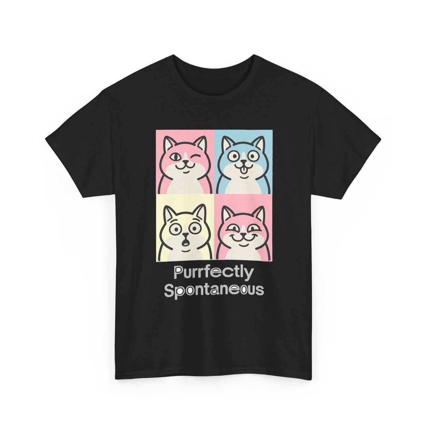 Pastel Pop Art Kitten Grid