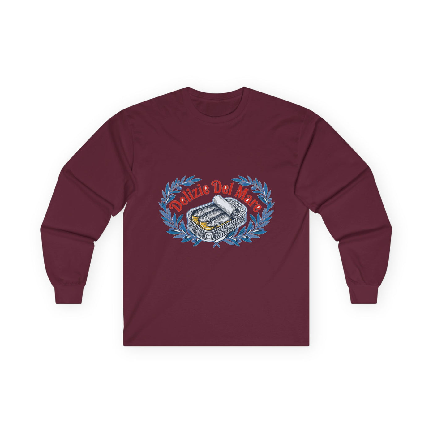 Retro Italian Sardine Tin Art Long Sleeve