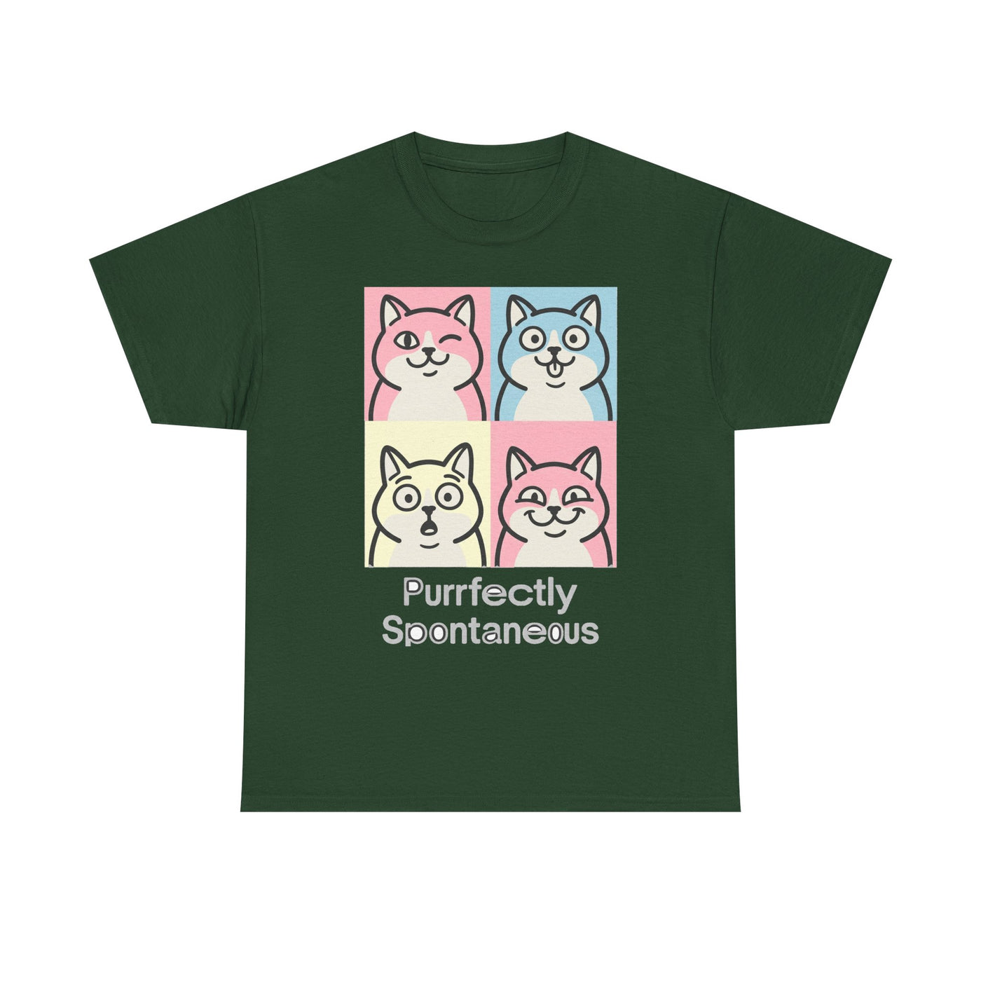 Pastel Pop Art Kitten Grid