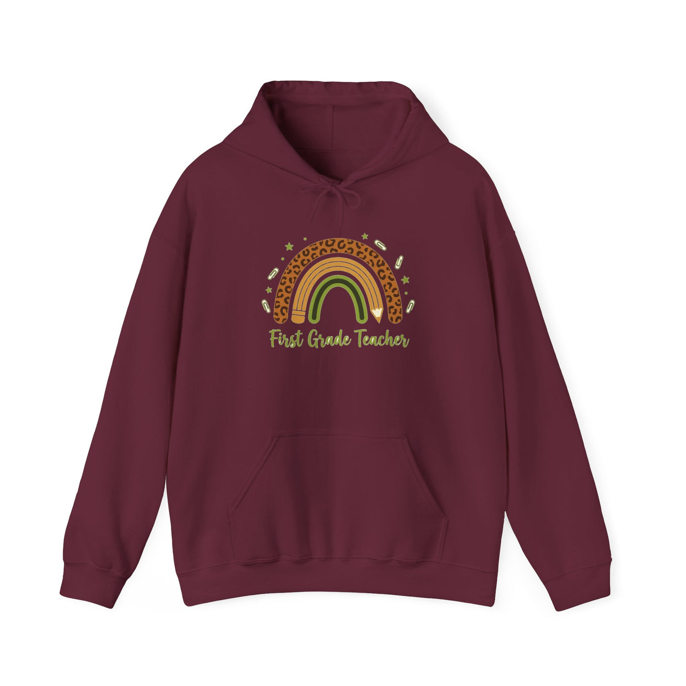 Boho Leopard Rainbow Grade Level Hoodie