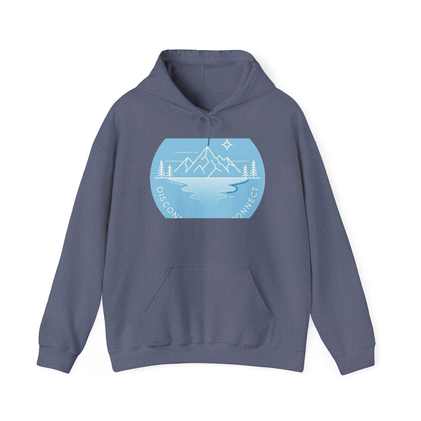 Unplugged Horizons: Glacier Escape Hoodie