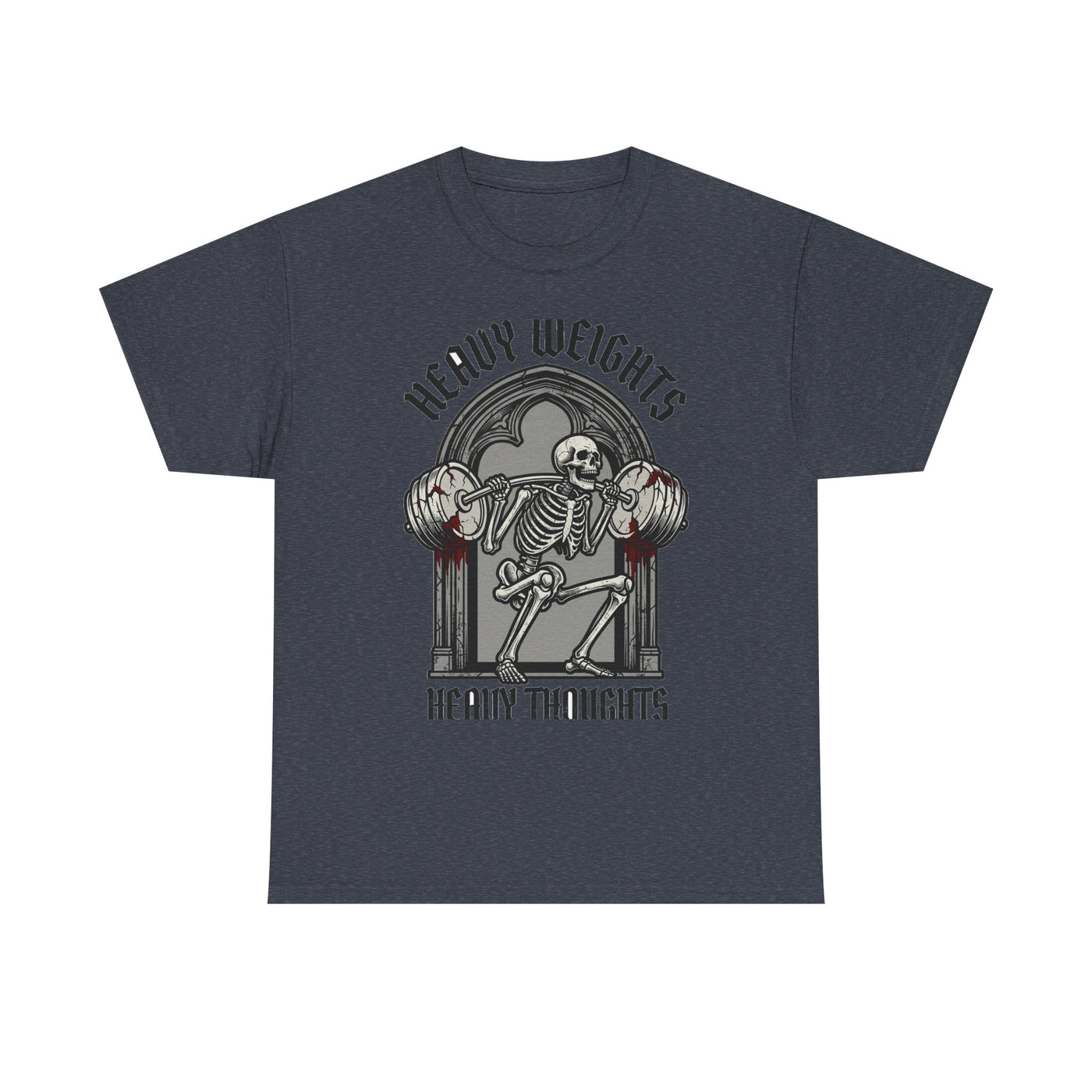 Heavy Weights Heavy Thoughts Skeleton Tee
