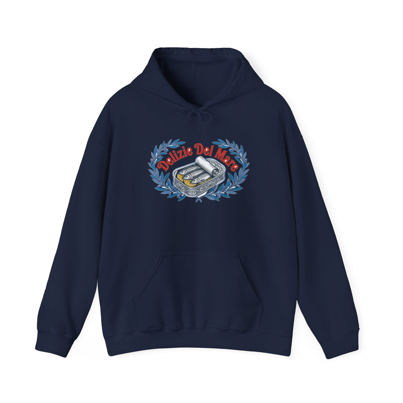 Retro Italian Sardine Tin Art Hoodie