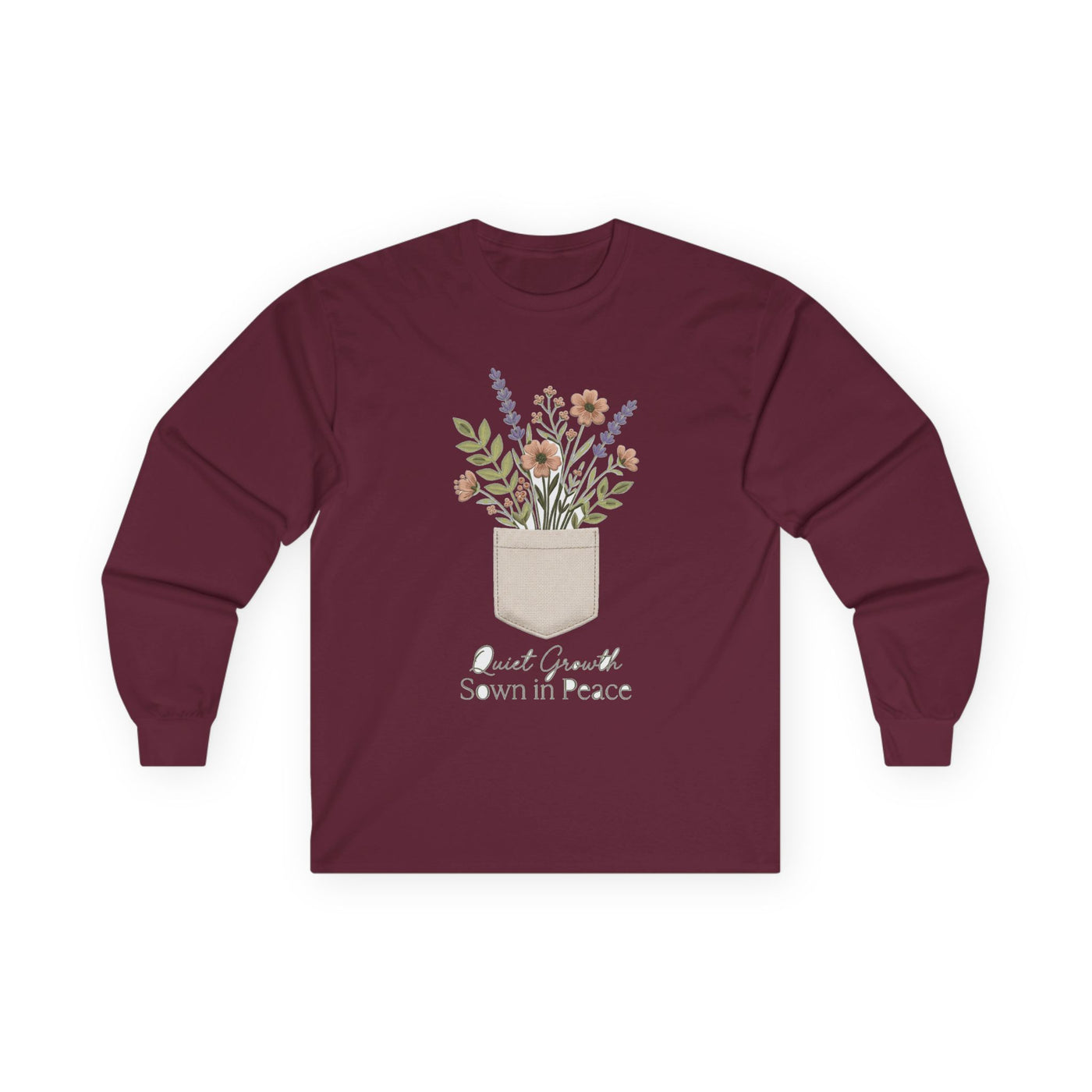 Pocketful of Peace Faux Stitch Tee Long Sleeve