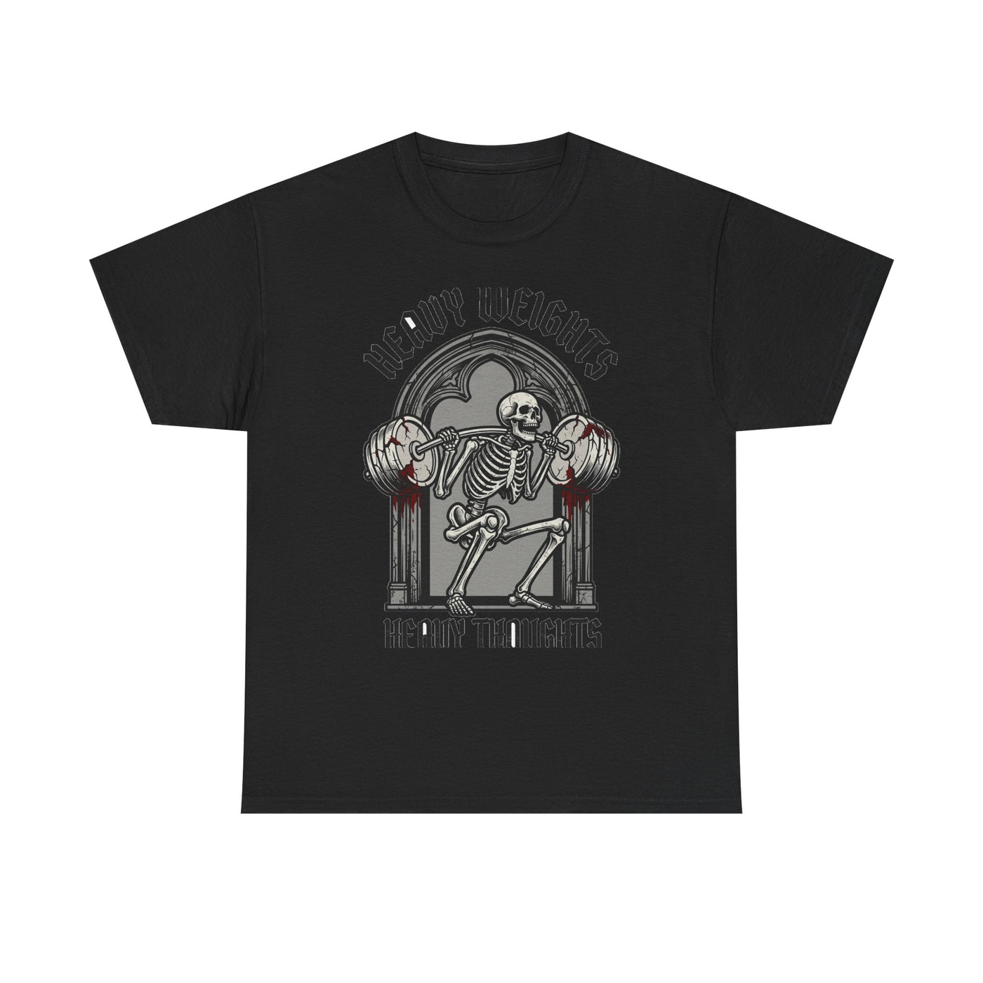 Heavy Weights Heavy Thoughts Skeleton Tee