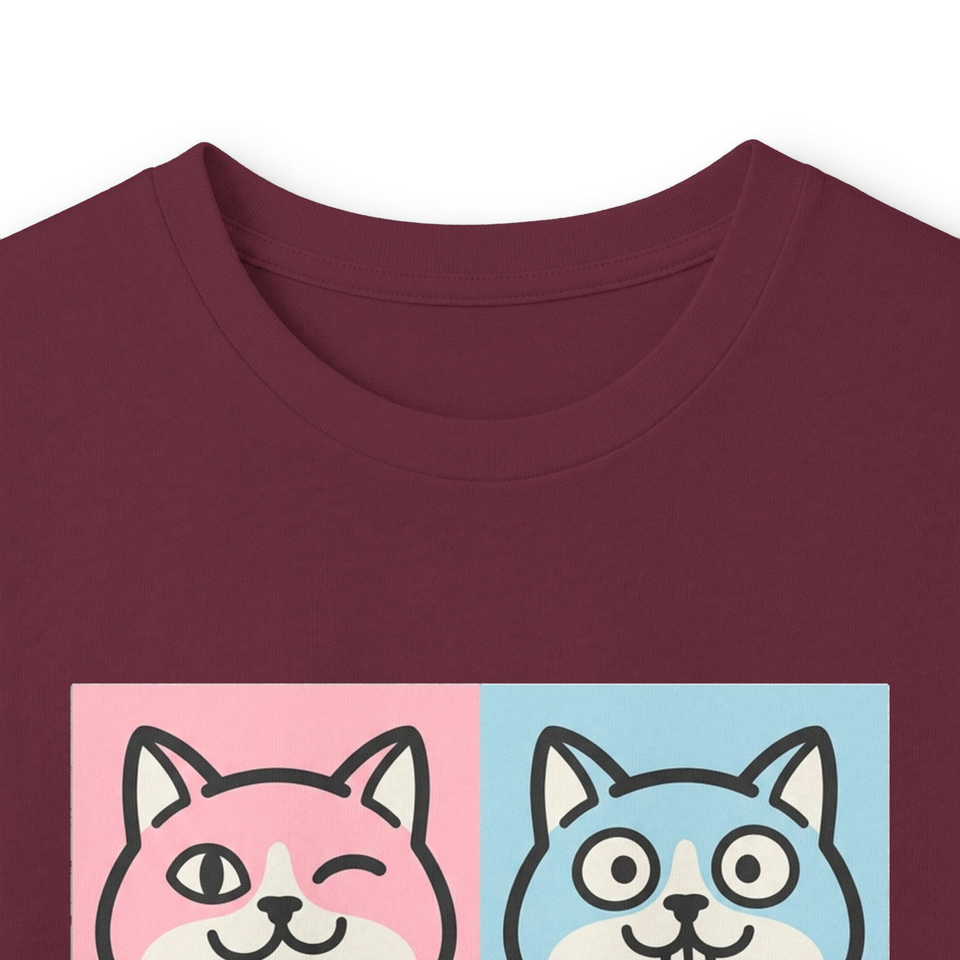 Pastel Pop Art Kitten Grid Long Sleeve