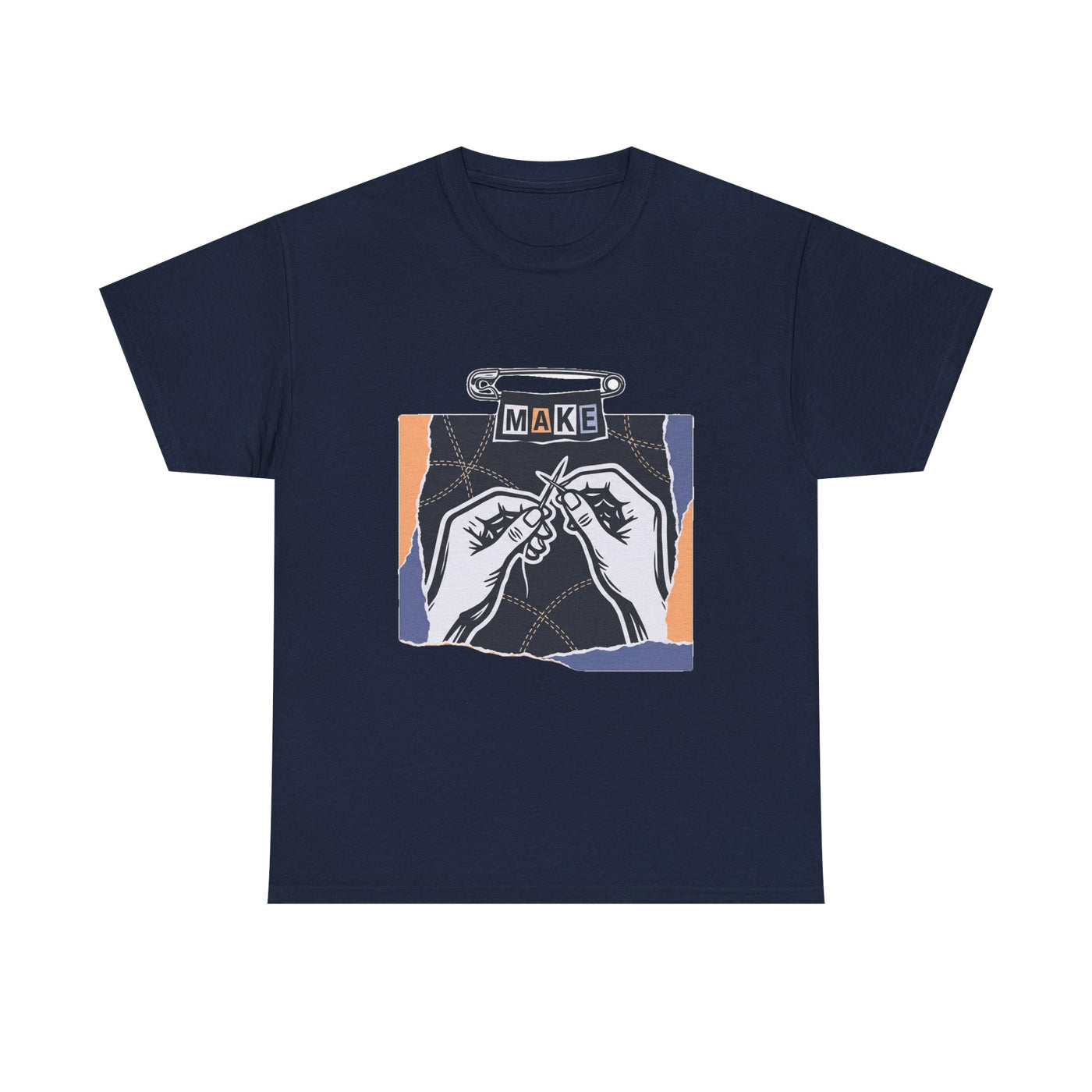 Mended By Hand Navy Graphic Tee