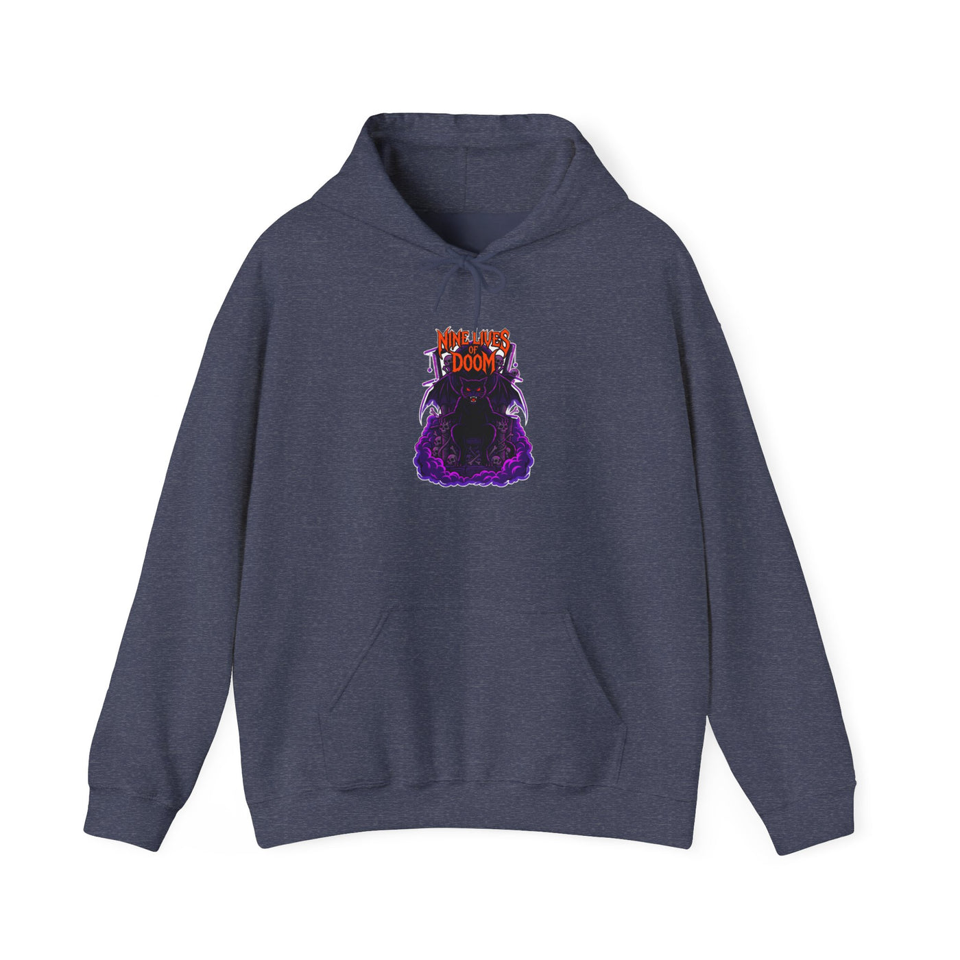 Feline of the Abyss Gothic Metal Hoodie