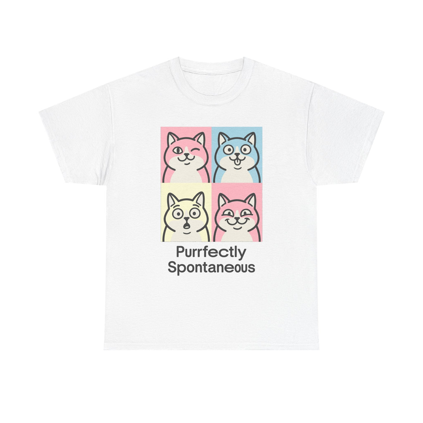Pastel Pop Art Kitten Grid