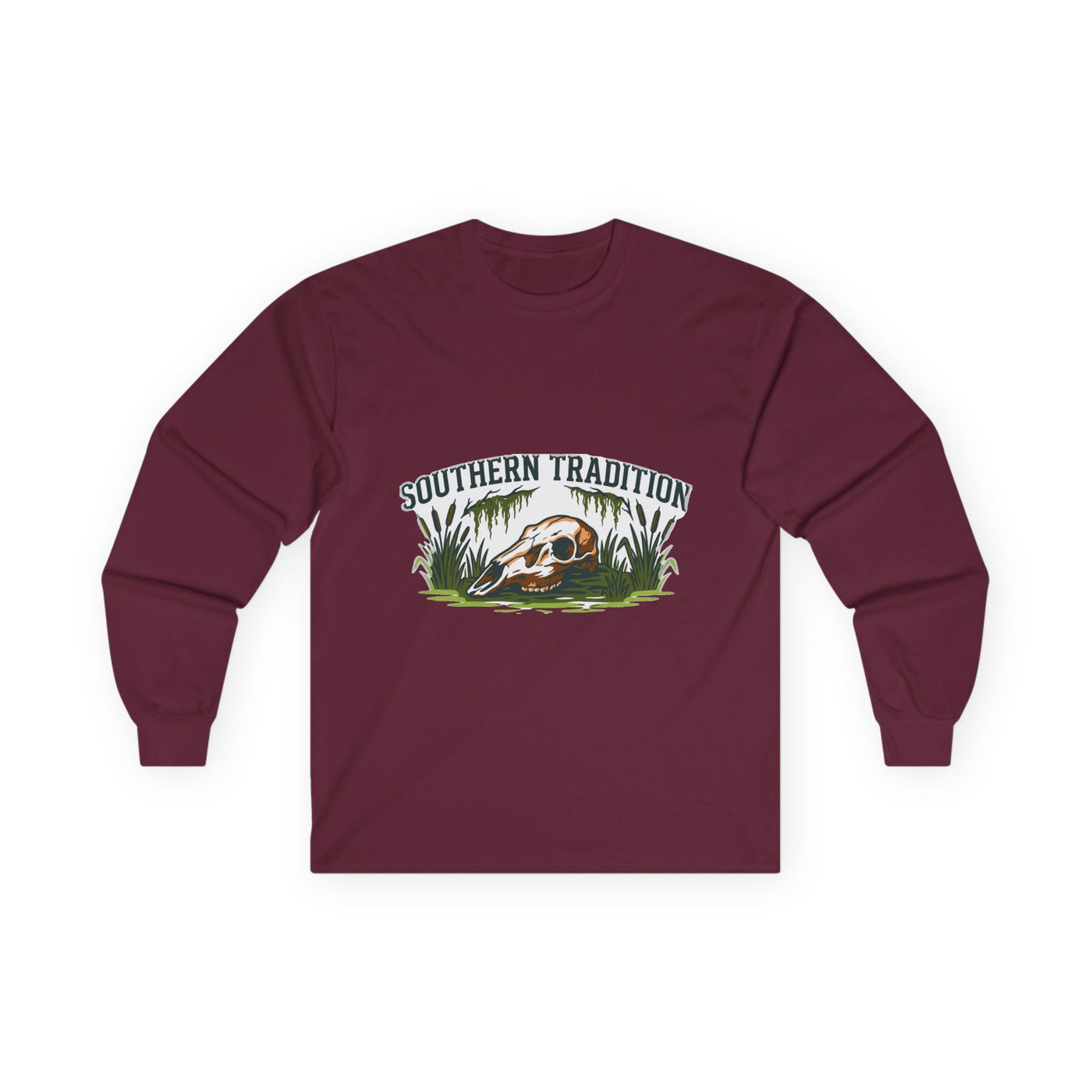 Vintage Southern Outdoors Deer Skull Long Sleeve