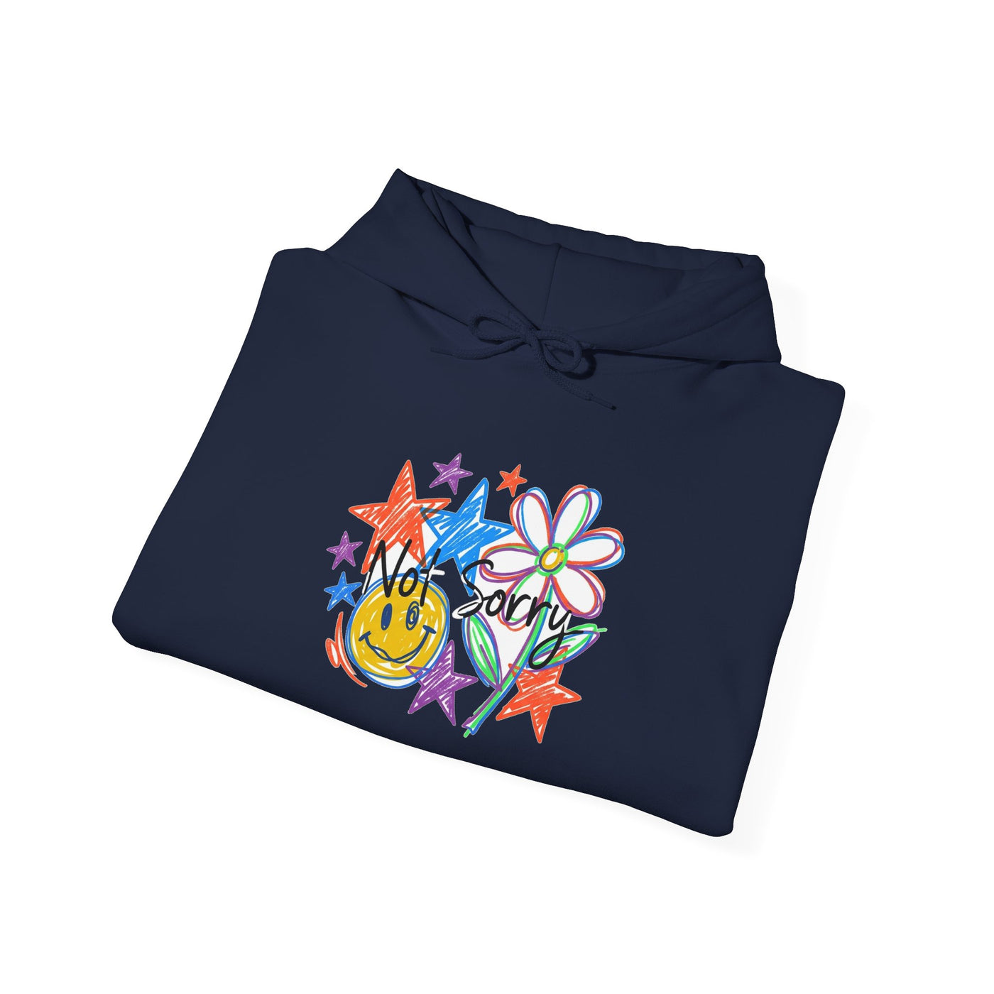 Scribble Your Own Rules Doodle Tee Hoodie