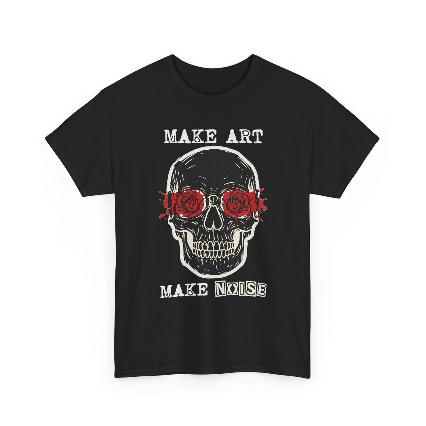 Make Art Make Noise Linocut Skull