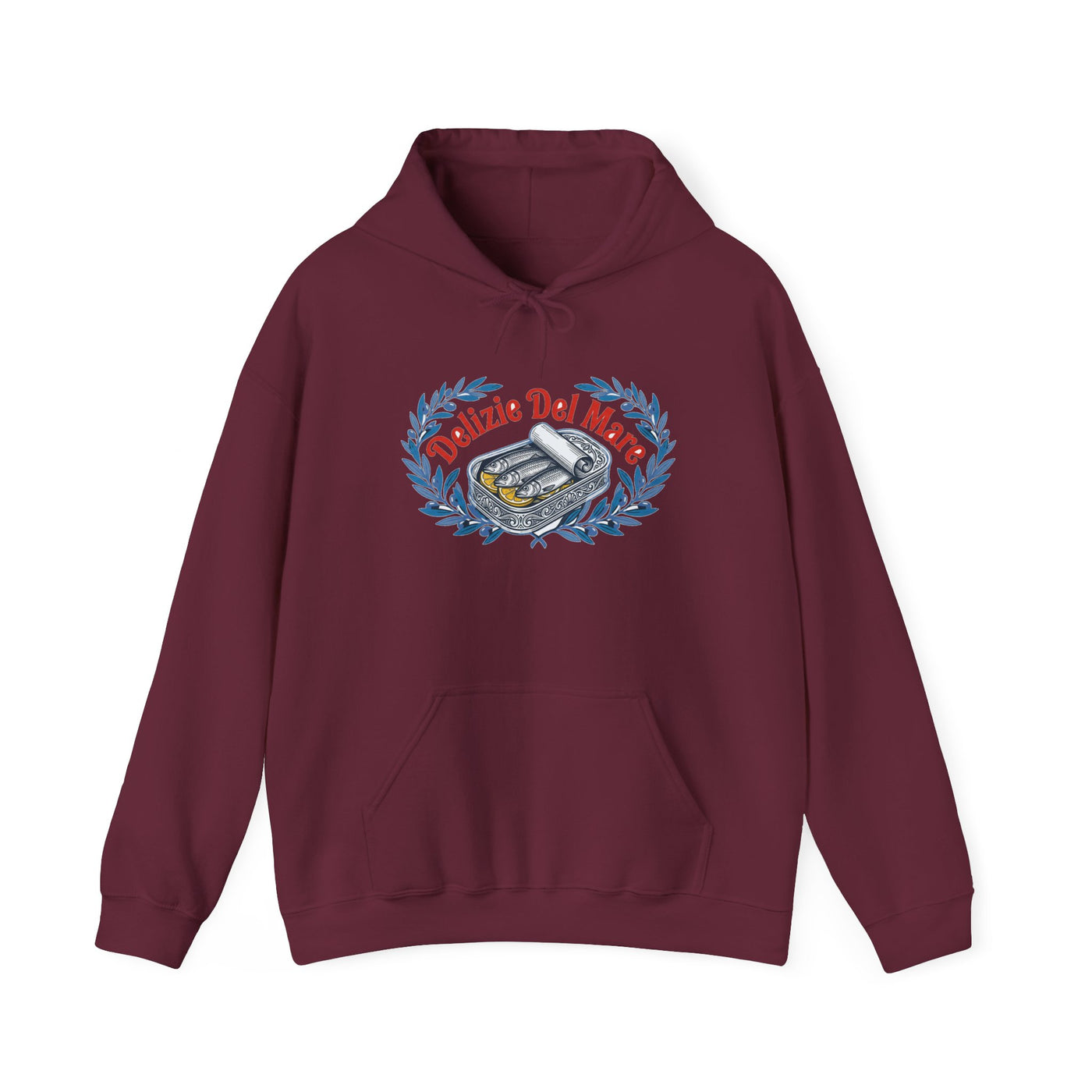 Retro Italian Sardine Tin Art Hoodie