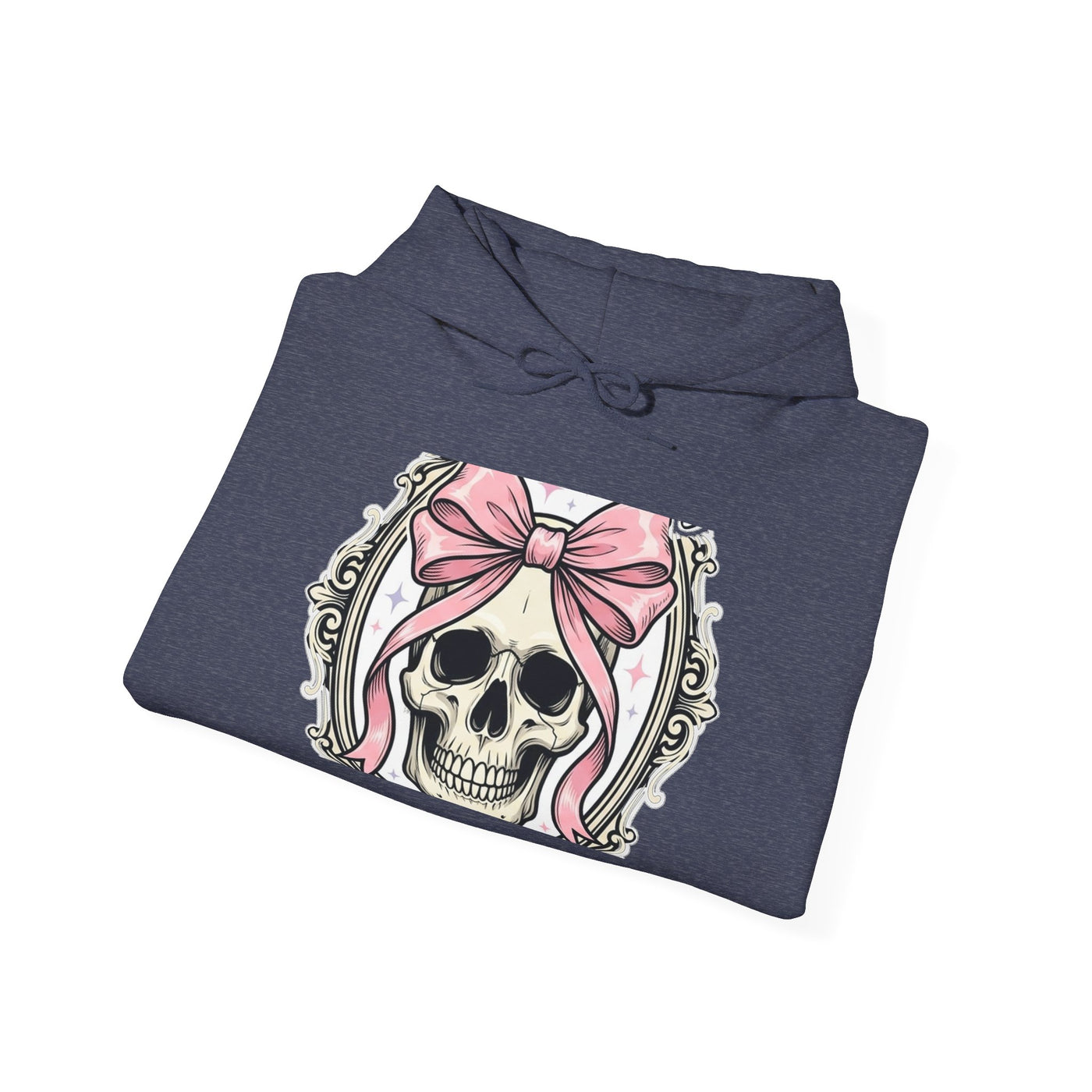 Healing But Exhausted Coquette Skull Hoodie