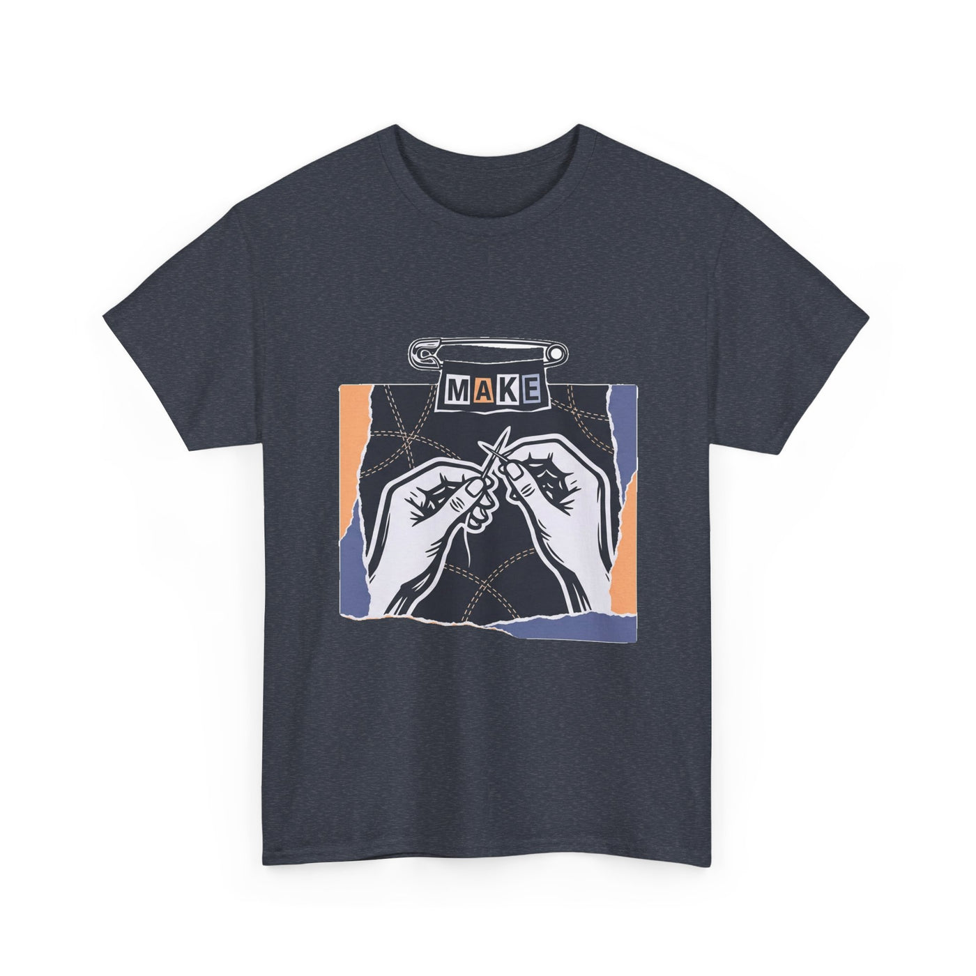 Mended By Hand Navy Graphic Tee