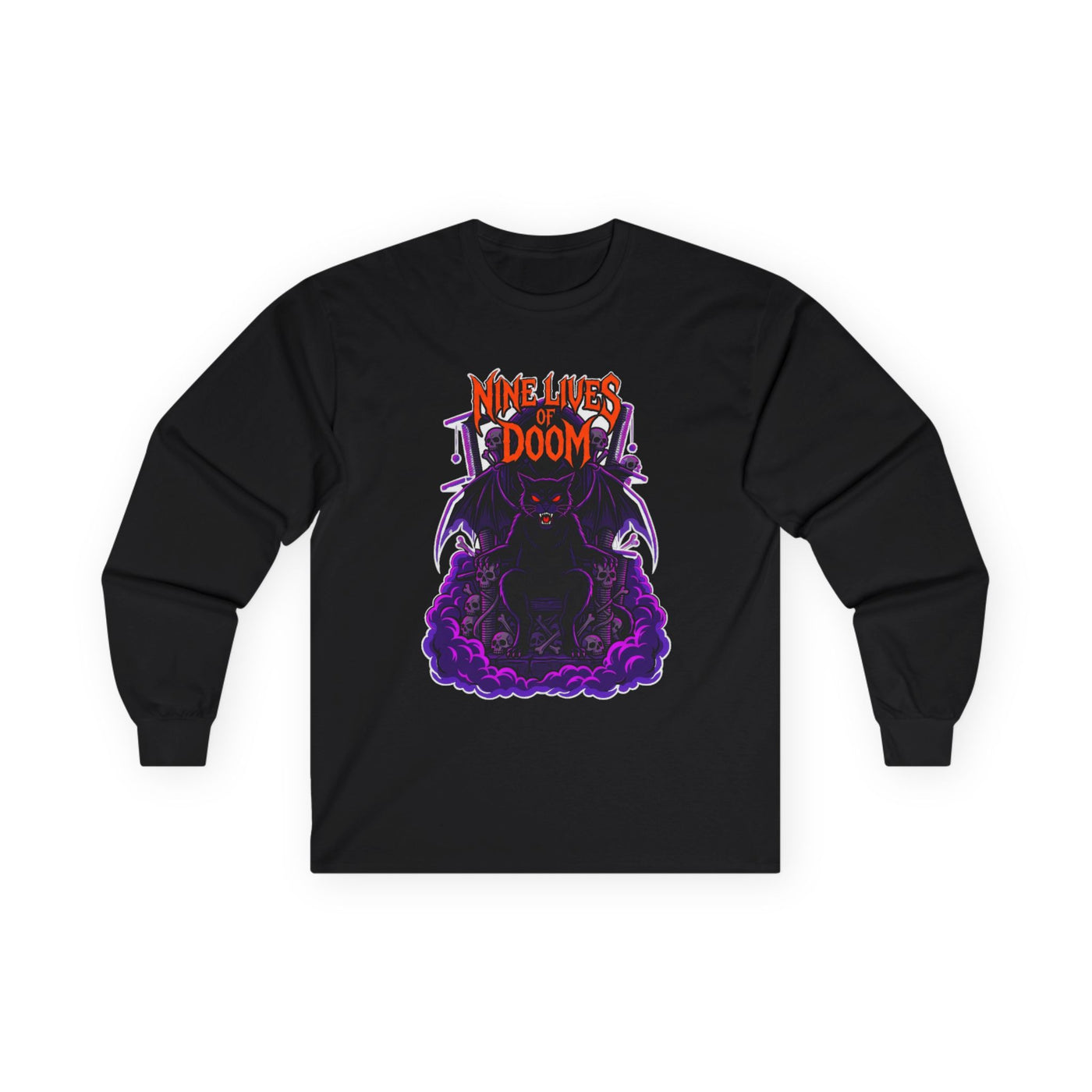 Feline of the Abyss Gothic Metal Long Sleeve
