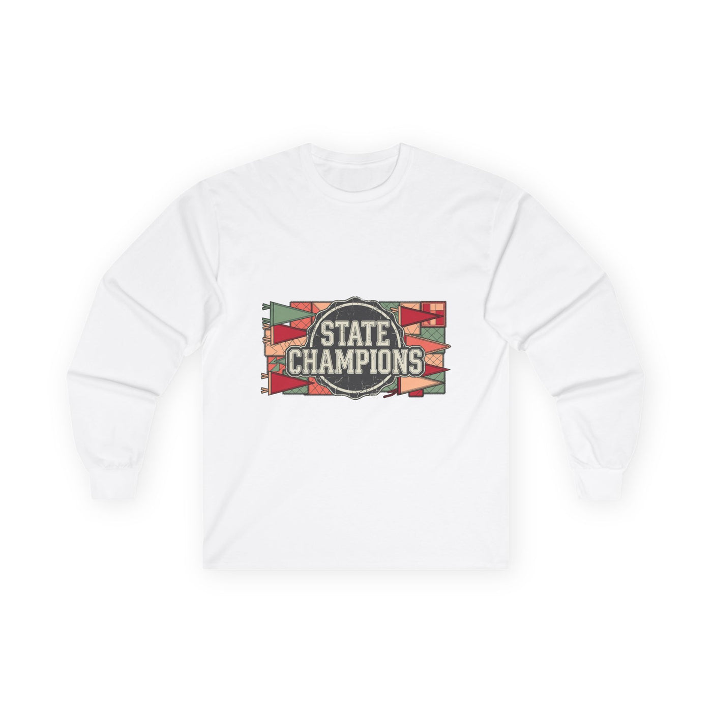 Vintage Varsity Patchwork Tee Long Sleeve