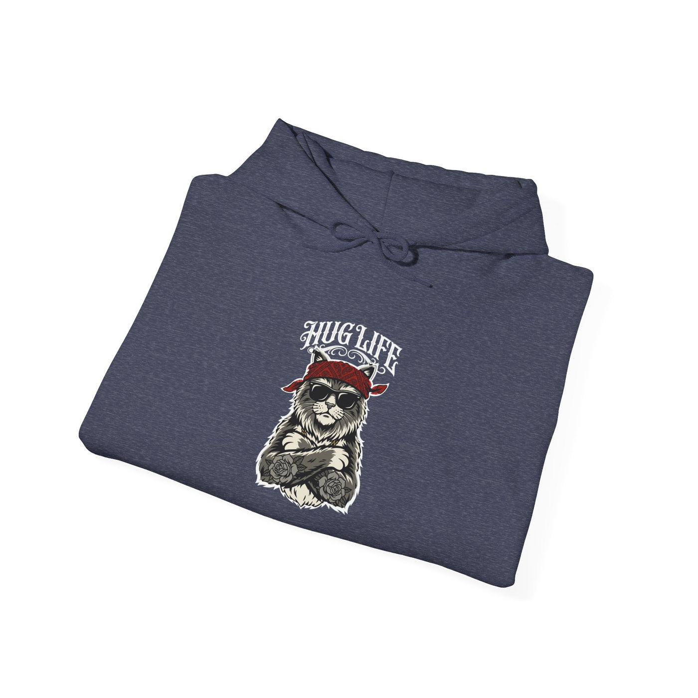 Hug Life Hardcore Bandana Feline Hoodie