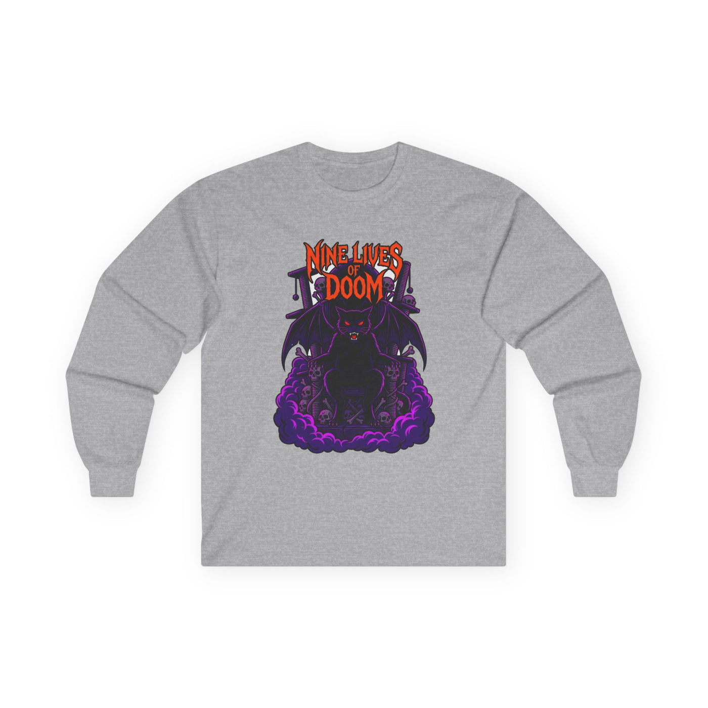 Feline of the Abyss Gothic Metal Long Sleeve