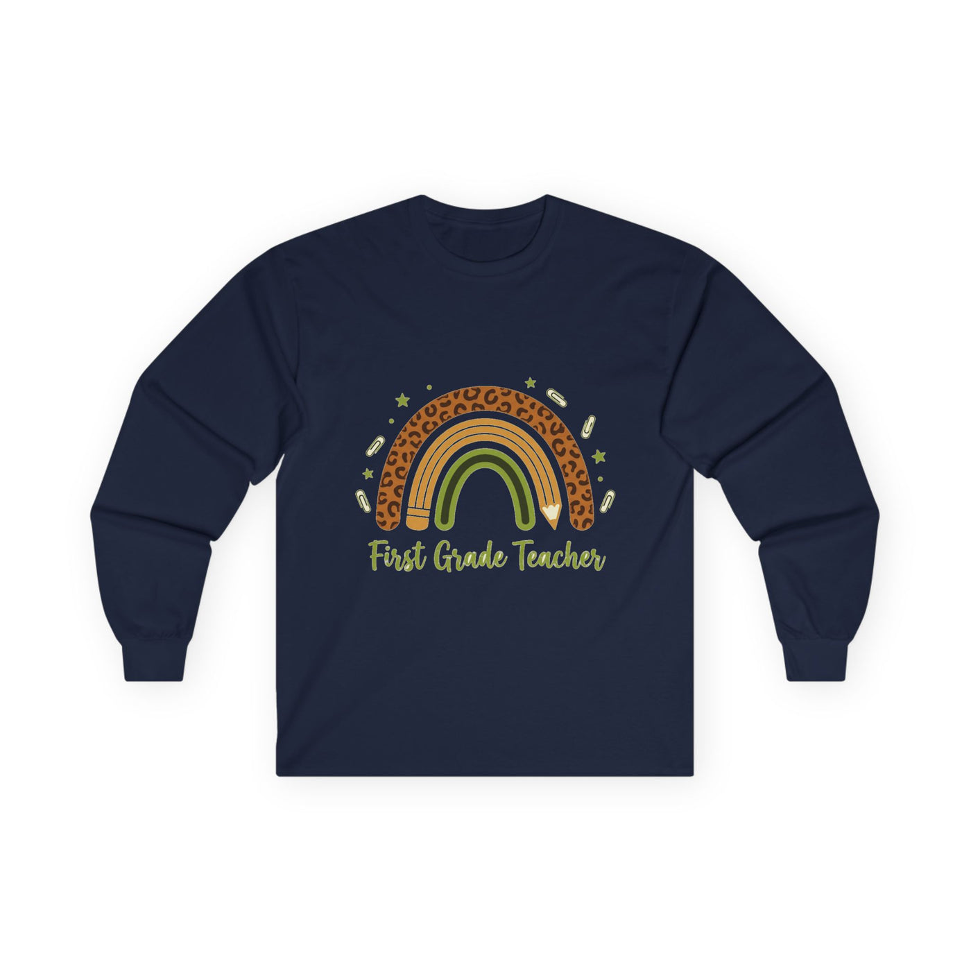 Boho Leopard Rainbow Grade Level Long Sleeve