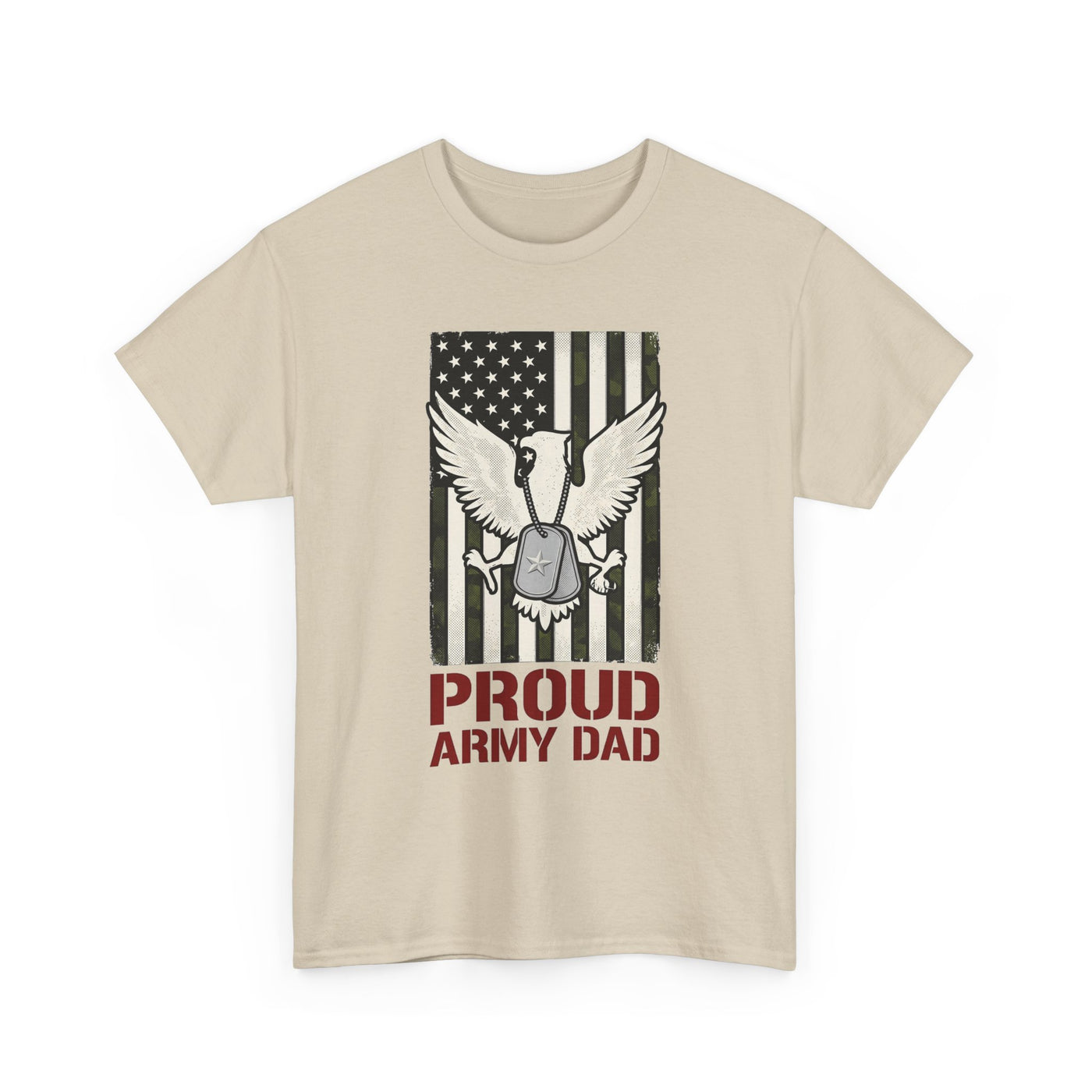 Proud Army Dad Dog Tags & Flag