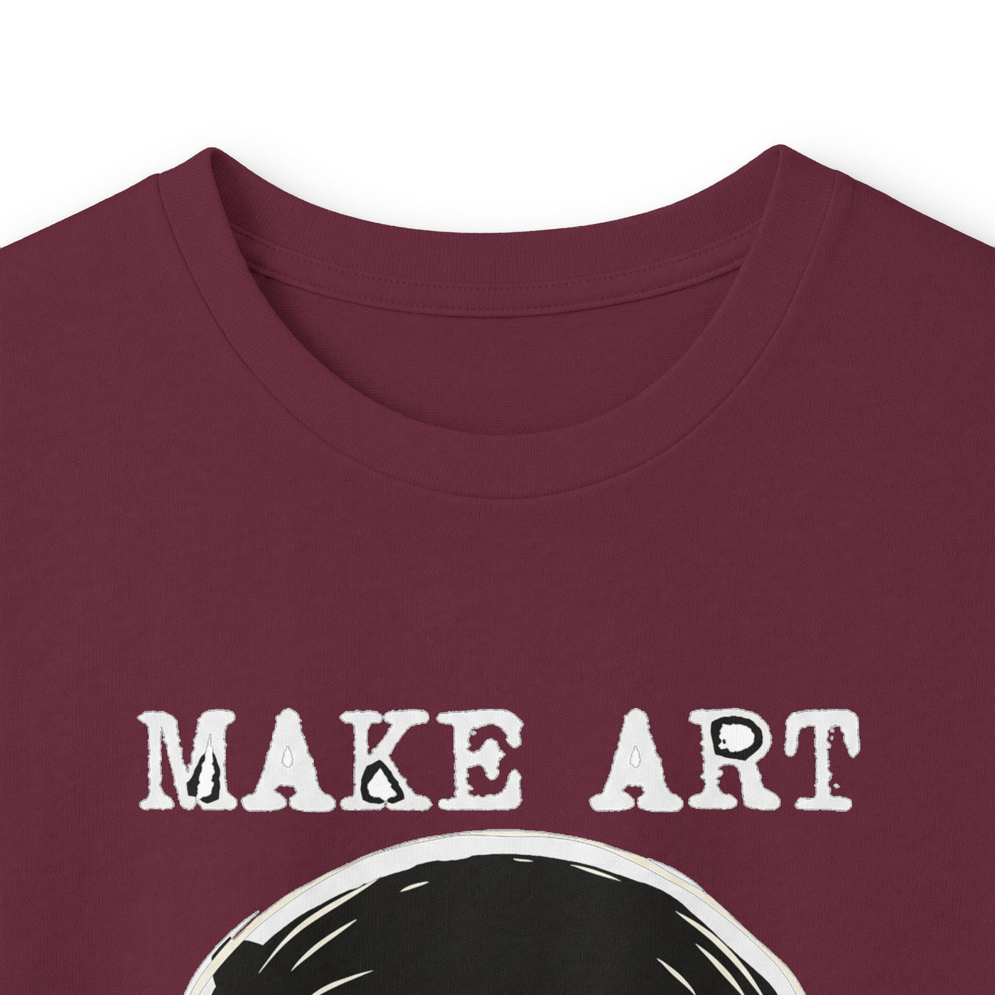 Make Art Make Noise Linocut Skull Long Sleeve