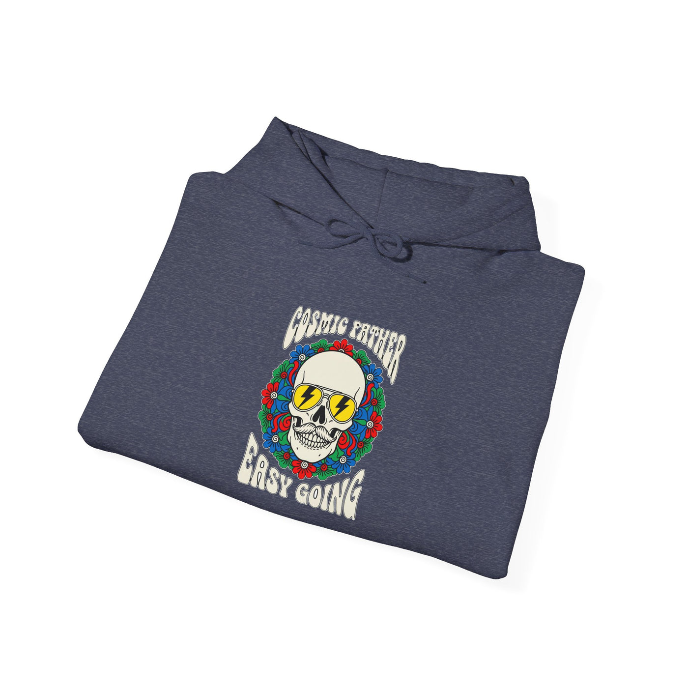 Cosmic Father Retro Skull Graphic Hoodie
