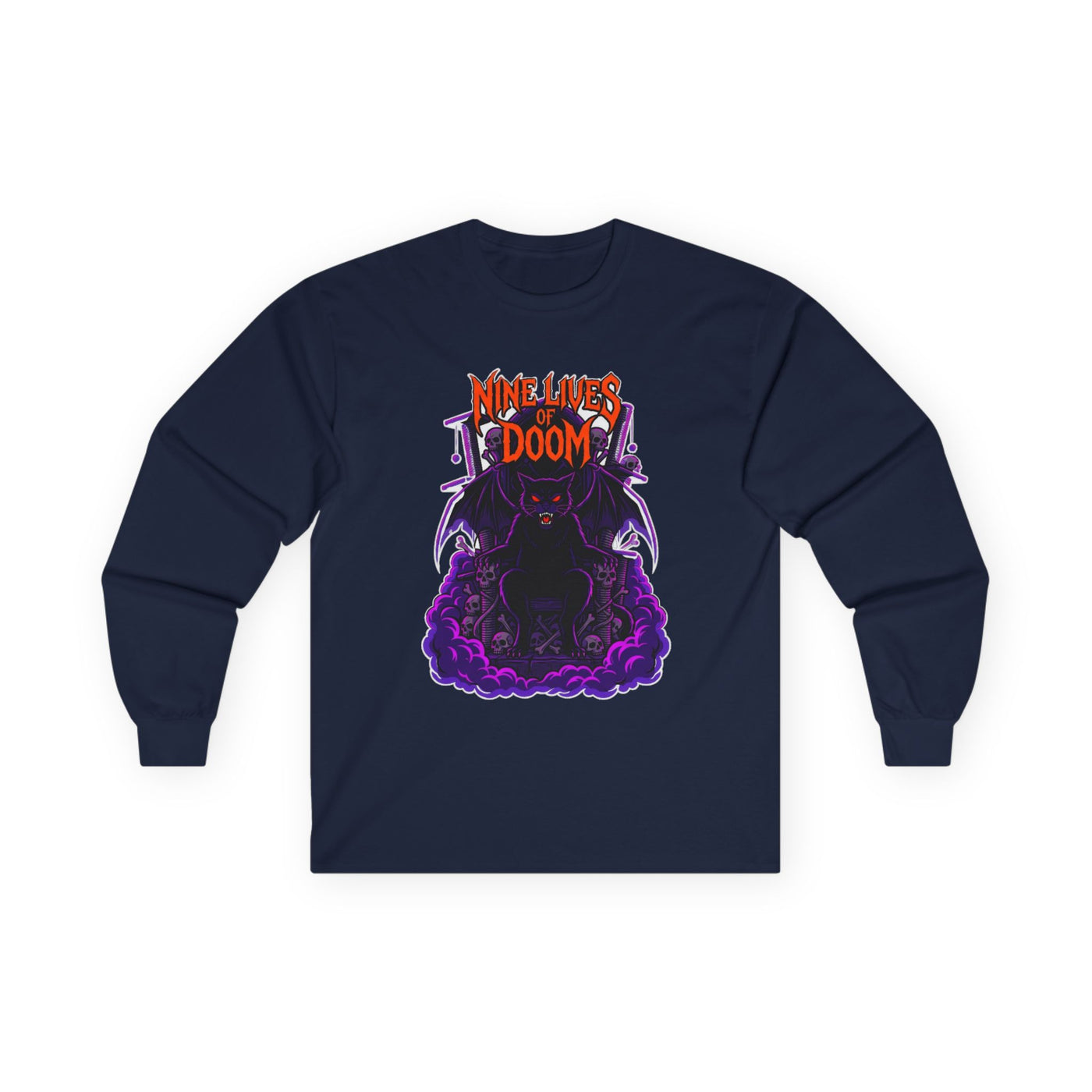 Feline of the Abyss Gothic Metal Long Sleeve