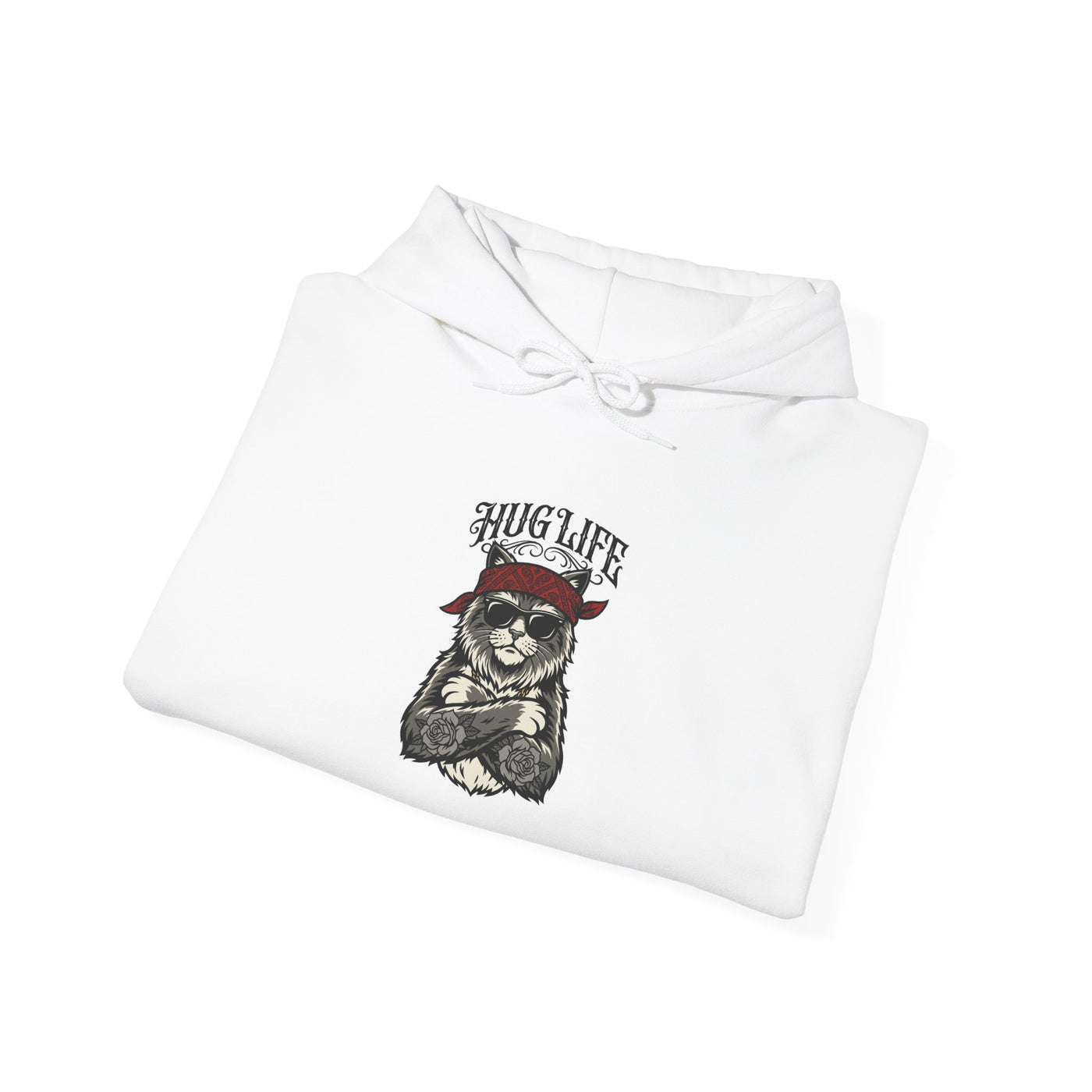 Hug Life Hardcore Bandana Feline Hoodie
