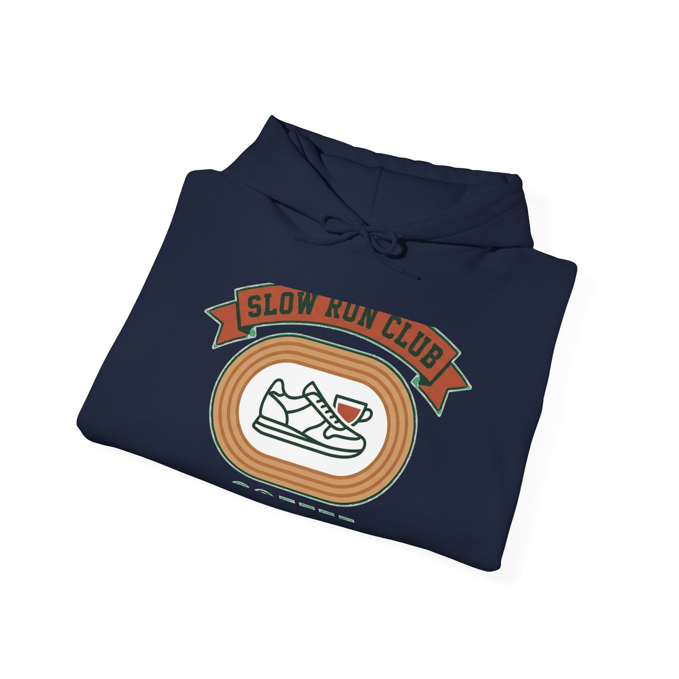 Retro Slow Run Coffee Crest Hoodie