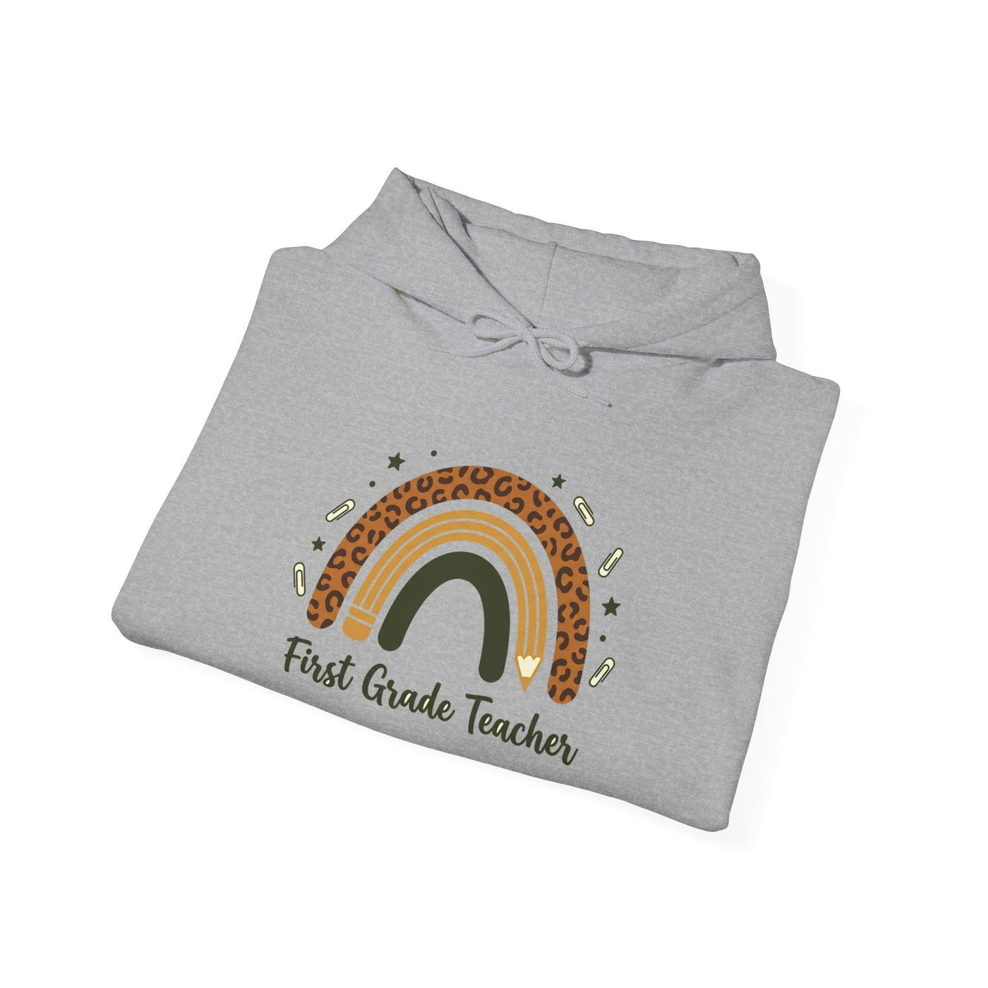 Boho Leopard Rainbow Grade Level Hoodie