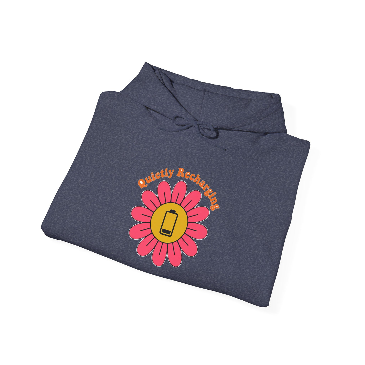 Recharging My Spark Retro Flower Hoodie