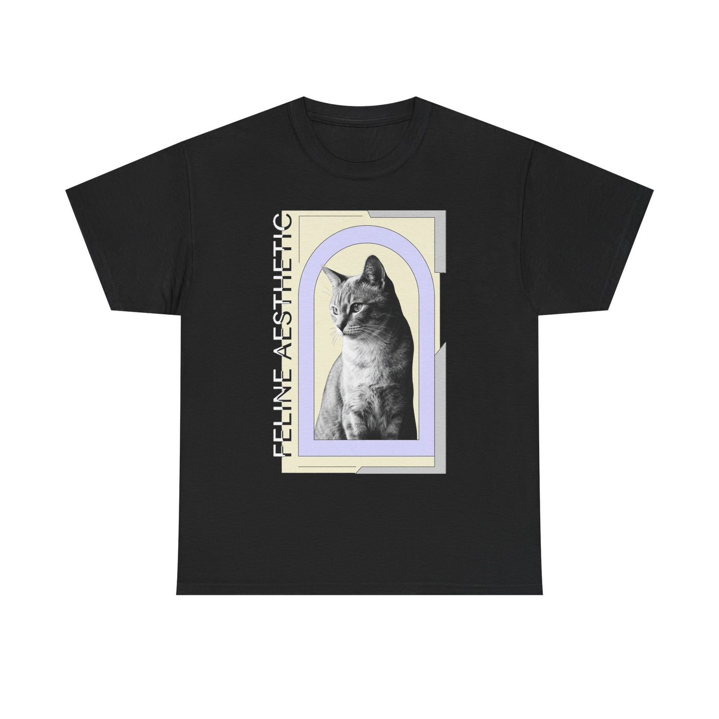 Editorial Feline Aesthetic Cat T-Shirt