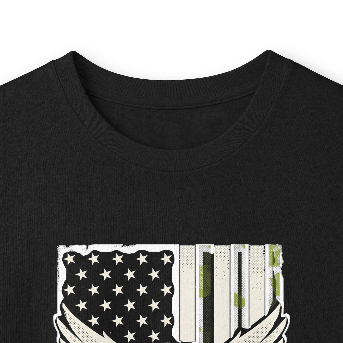 Proud Army Dad Dog Tags & Flag Long Sleeve