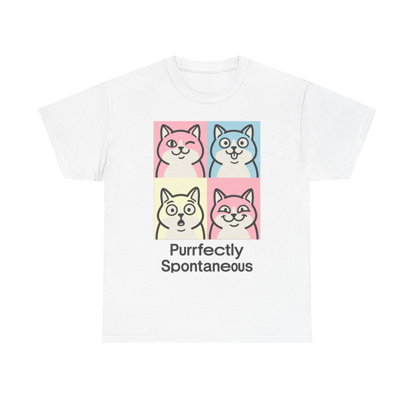 Pastel Pop Art Kitten Grid