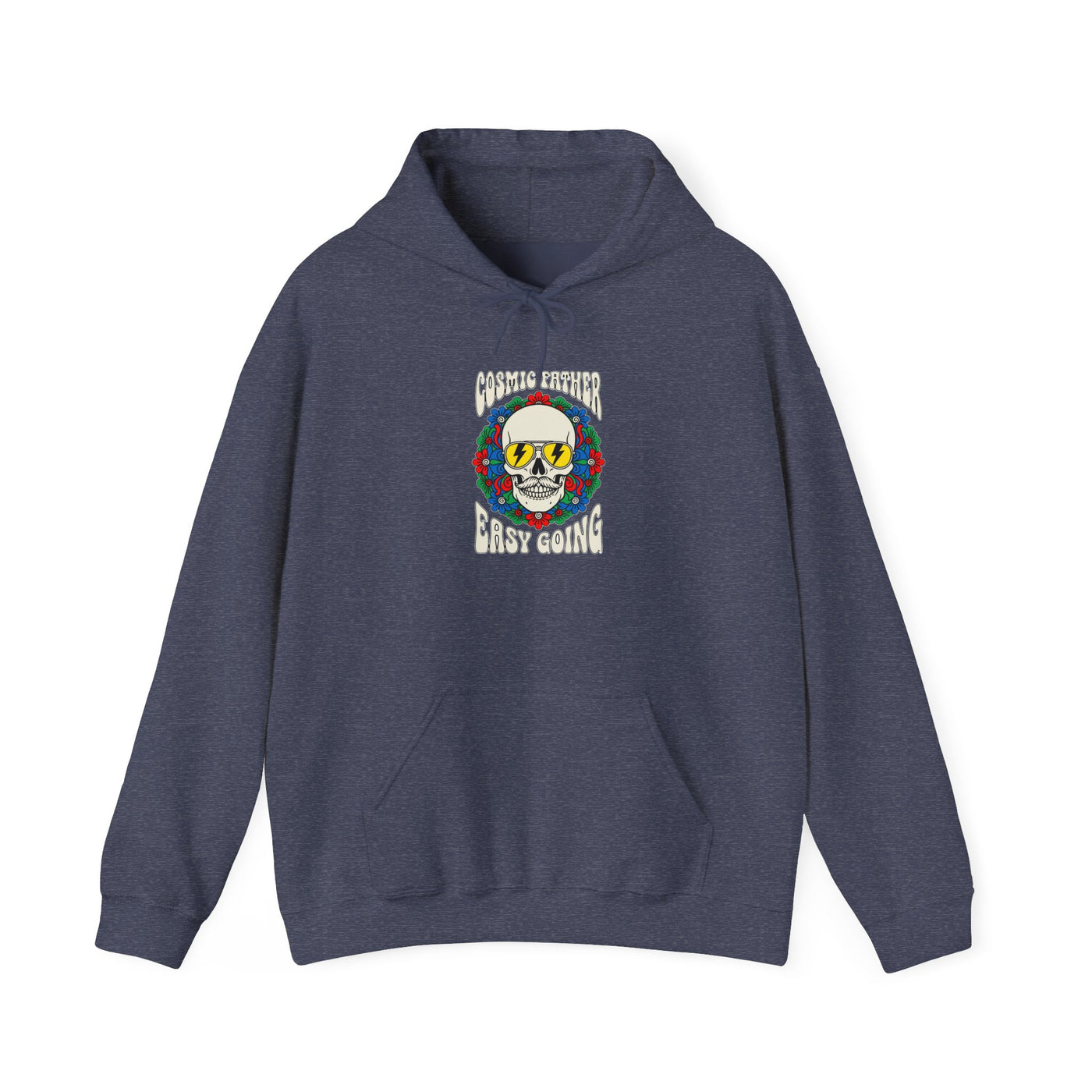 Cosmic Father Retro Skull Graphic Hoodie