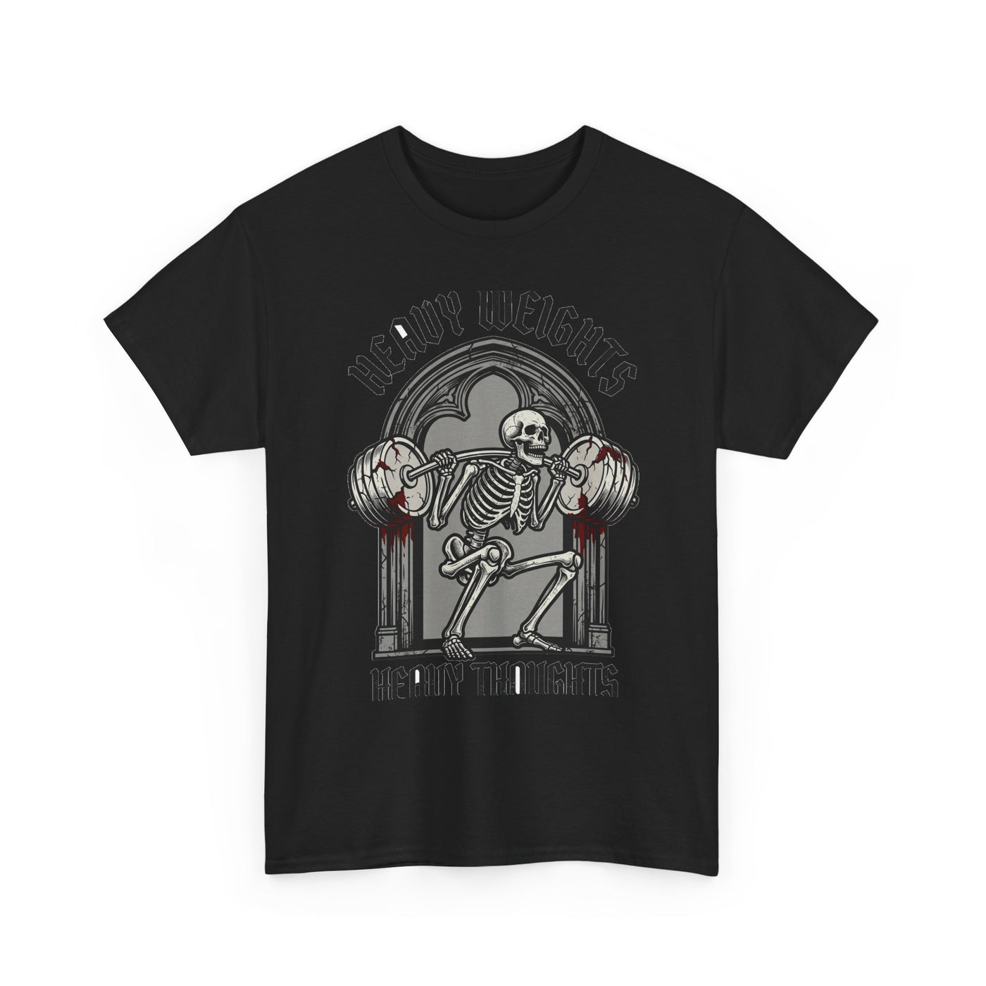 Heavy Weights Heavy Thoughts Skeleton Tee