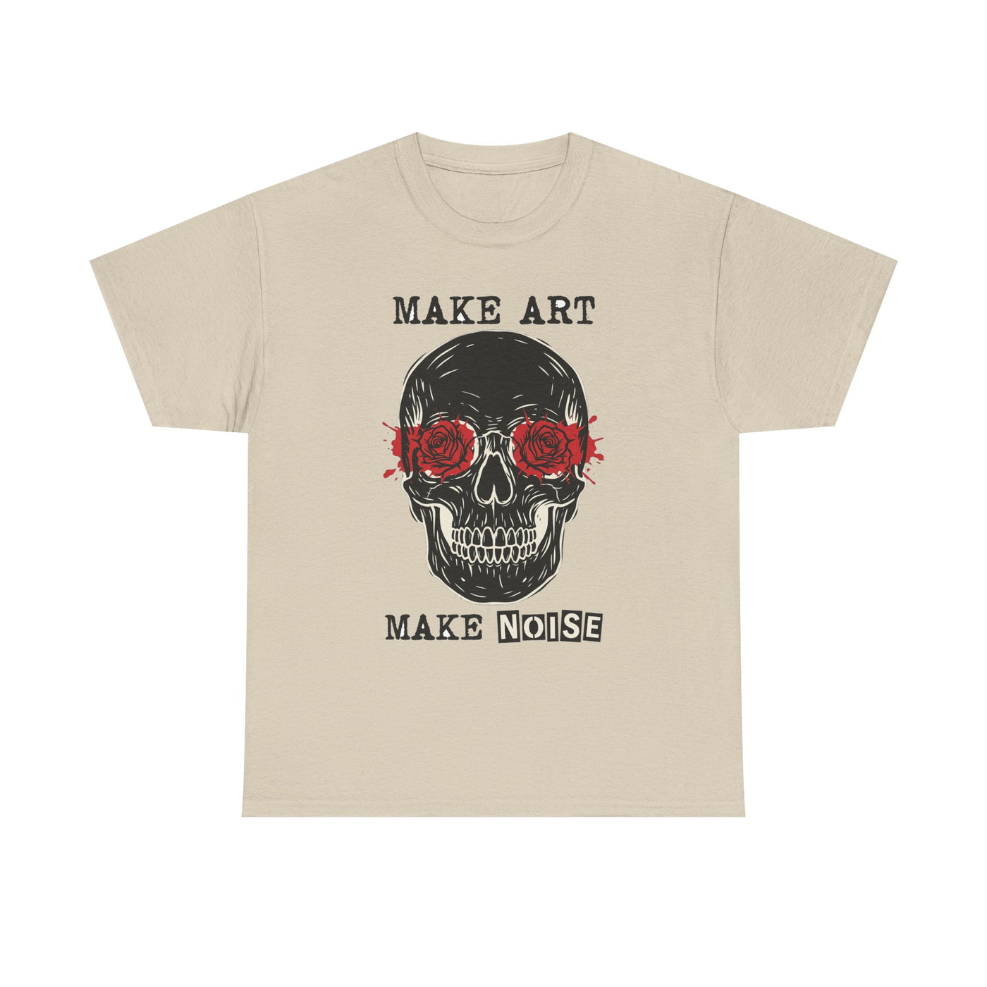Make Art Make Noise Linocut Skull