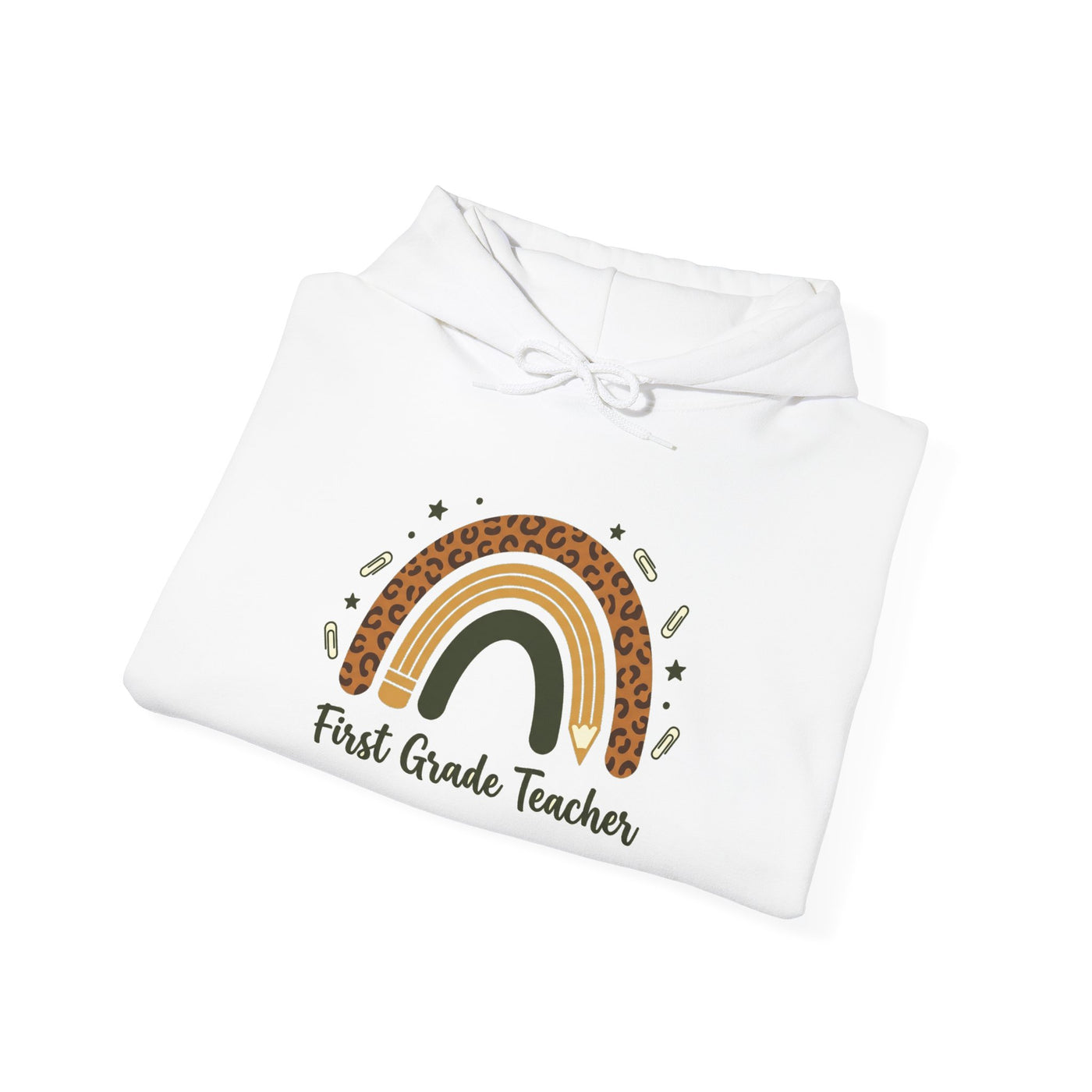 Boho Leopard Rainbow Grade Level Hoodie