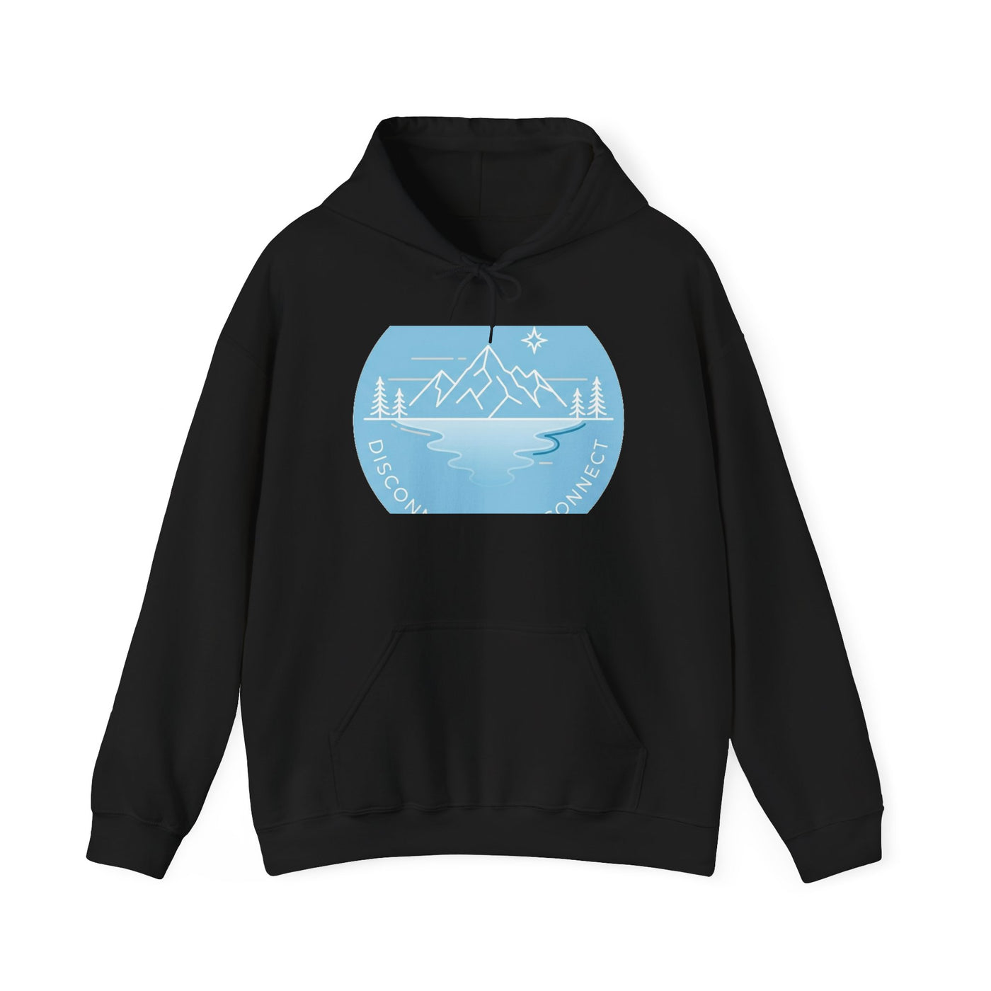 Unplugged Horizons: Glacier Escape Hoodie