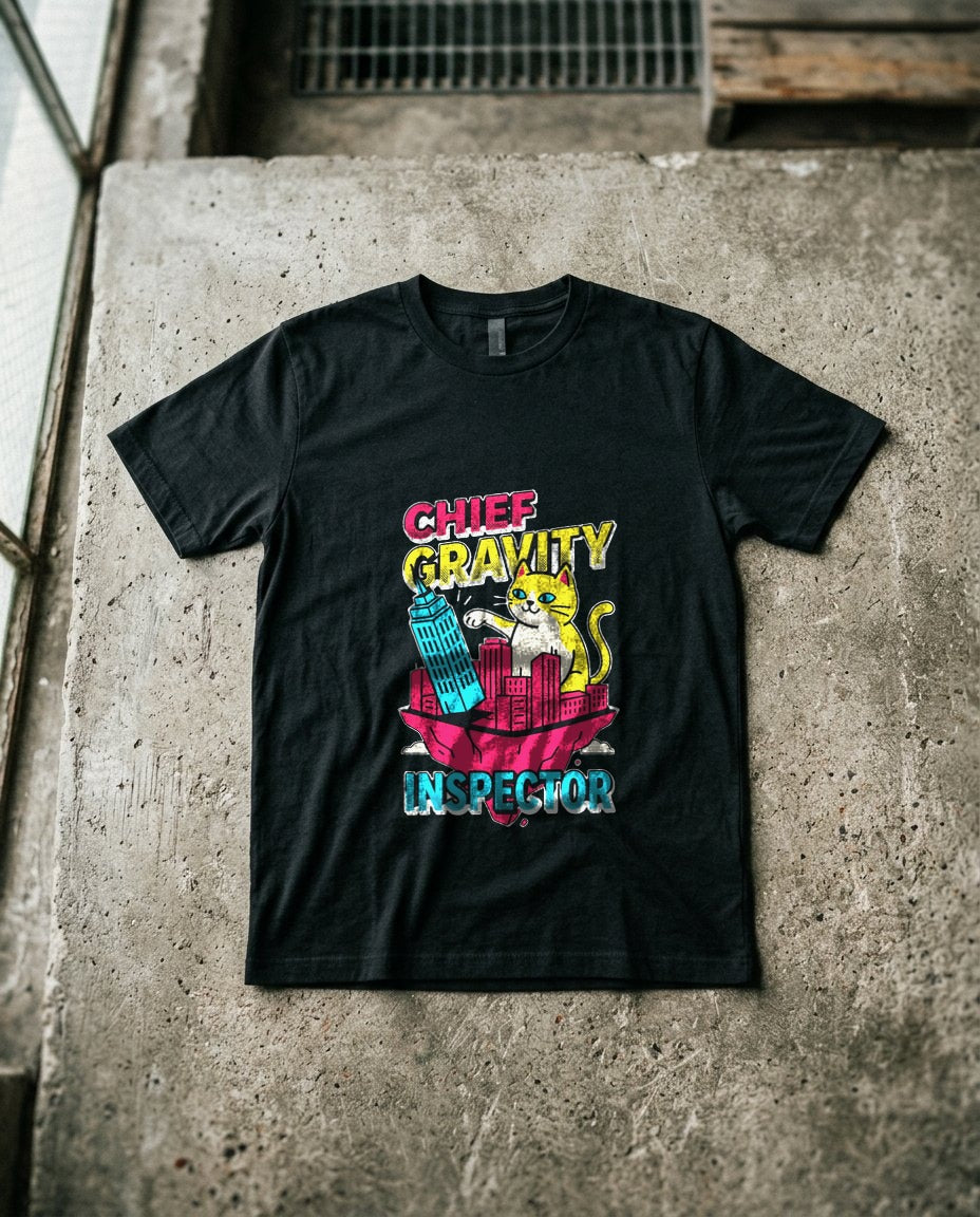 Chief Gravity Inspector Kaiju Cat — lifestyle photo