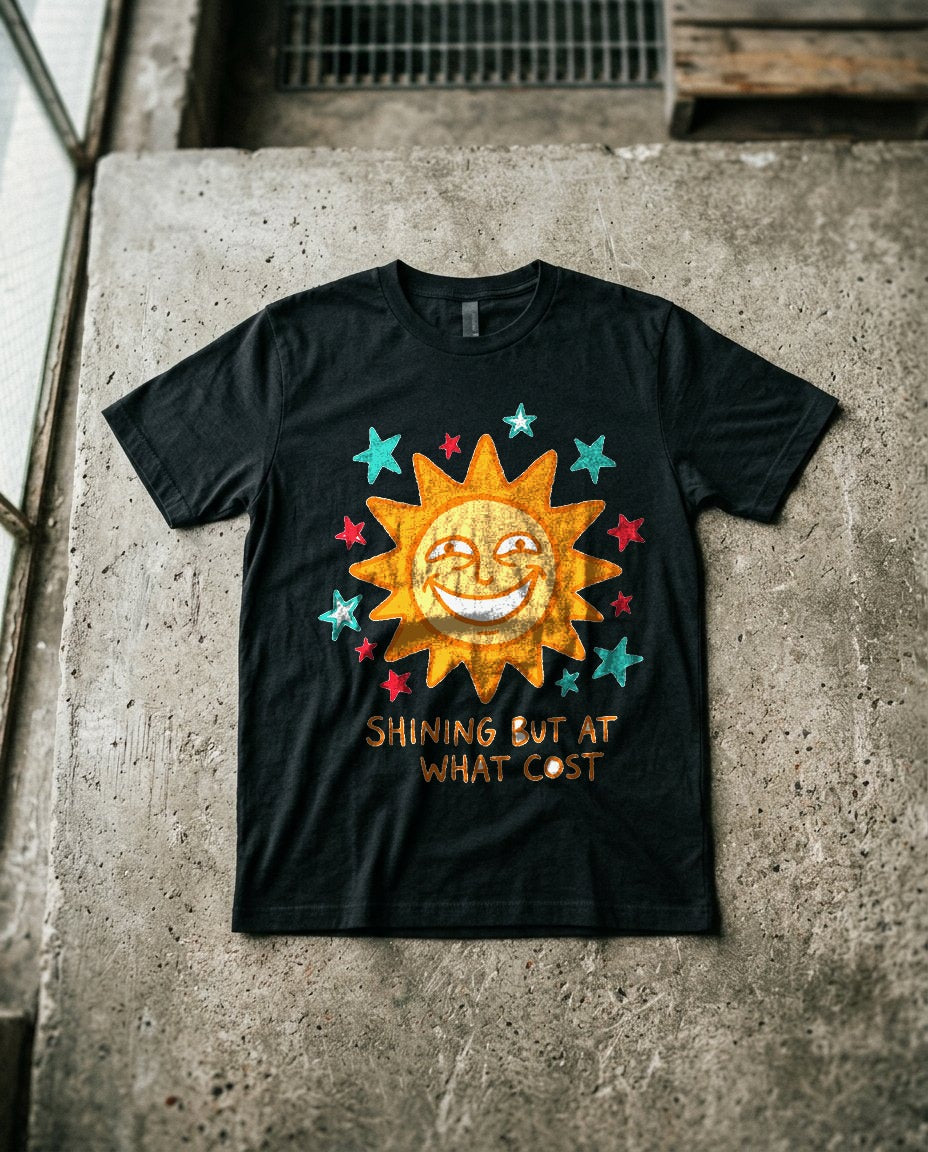 Shining But At What Cost Sun Doodle — lifestyle photo
