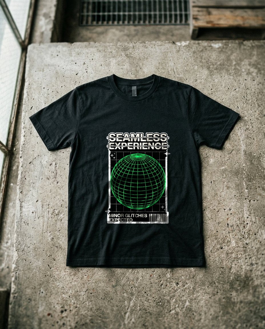 Glitch Expected Wireframe Sphere — lifestyle photo