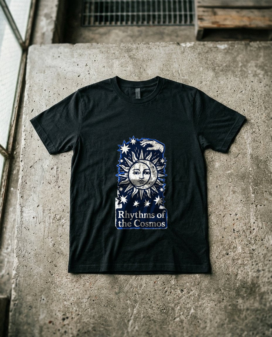 Celestial Balance Linocut Eclipse — lifestyle photo