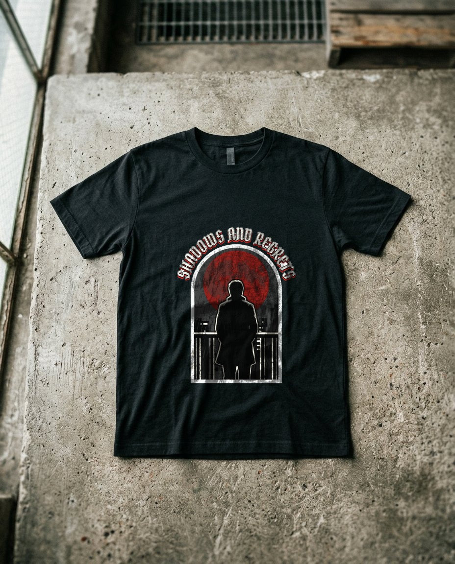 Shadows And Regrets Vintage Tour Tee — lifestyle photo