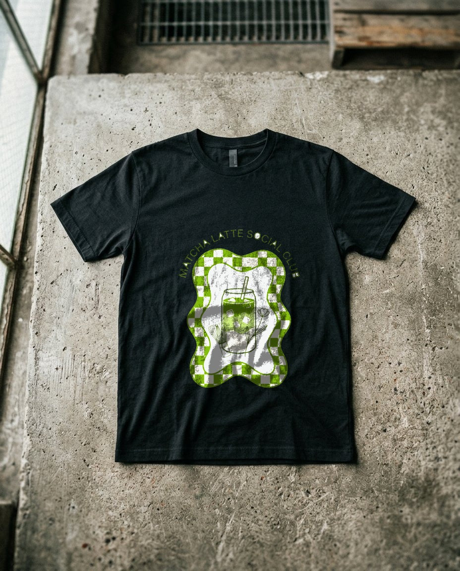 Wavy Checkerboard Matcha Ritual — lifestyle photo