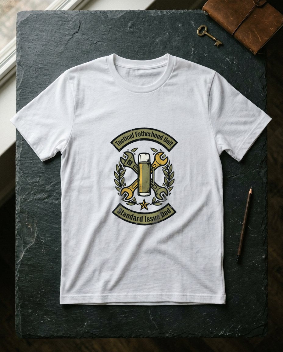 Tactical Fatherhood Unit Vintage Insignia — lifestyle photo